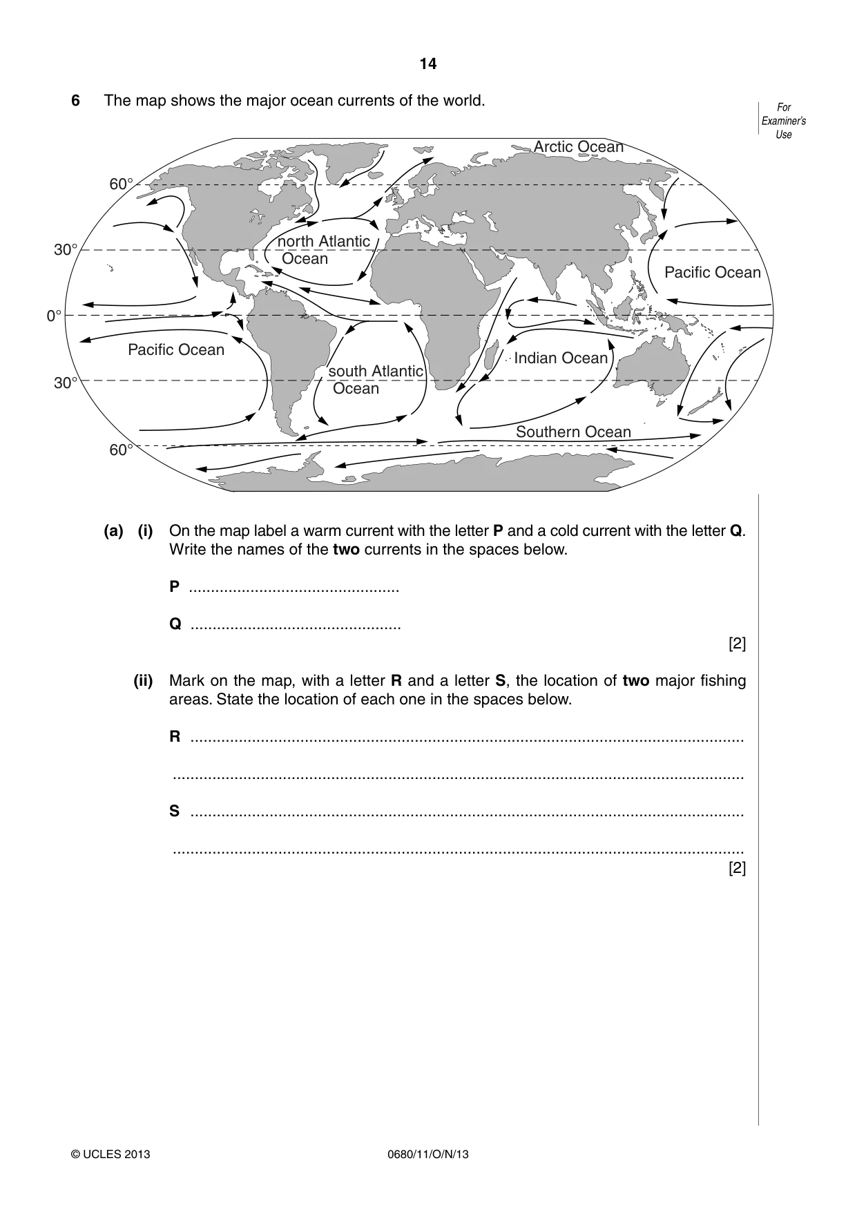 Cambridge IGCSE Environmental Management 0680 2013 Oct/Nov Paper 1 · Variant 1 question paper, page 14 of 16