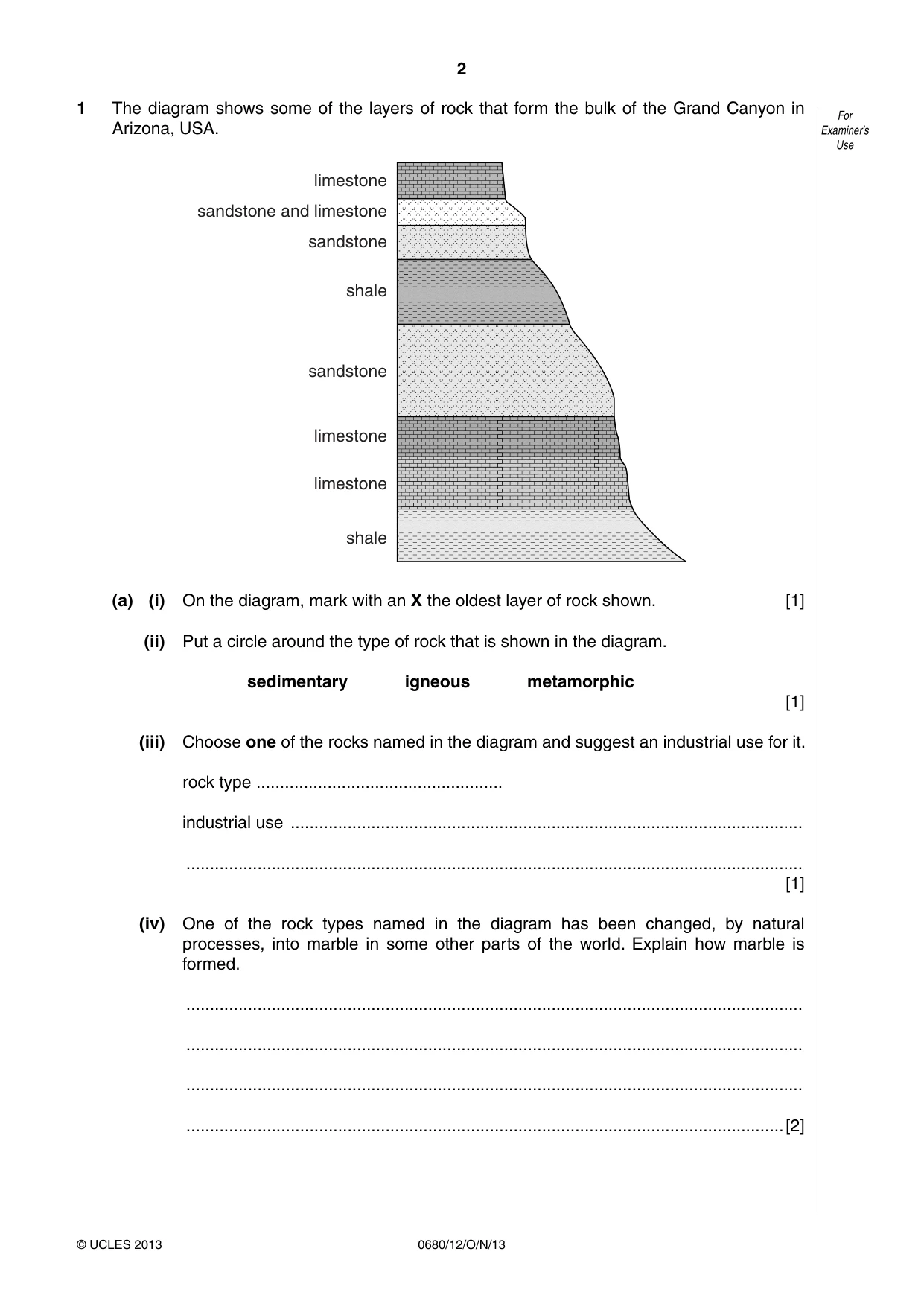Cambridge IGCSE Environmental Management 0680 2013 Oct/Nov Paper 1 · Variant 2 question paper, page 2 of 16