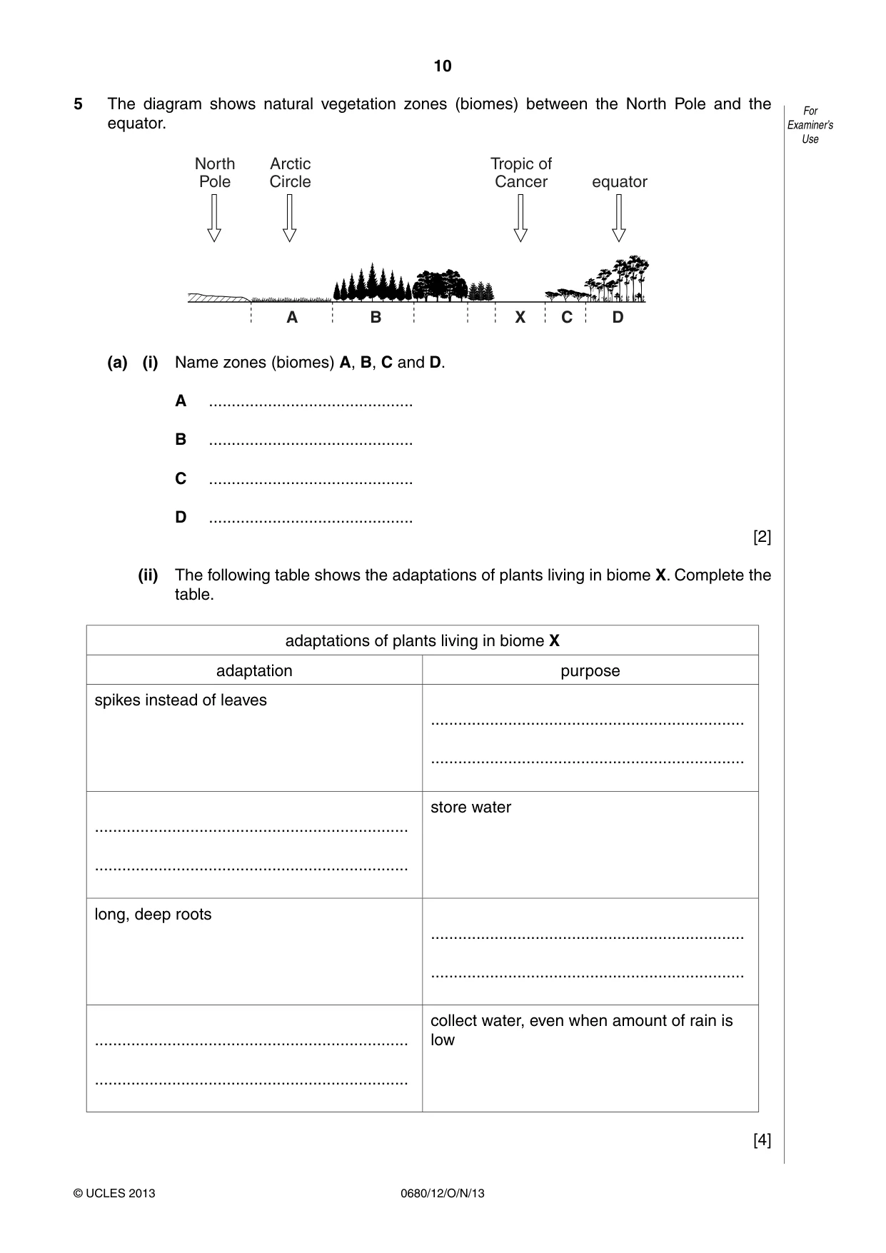 Cambridge IGCSE Environmental Management 0680 2013 Oct/Nov Paper 1 · Variant 2 question paper, page 10 of 16