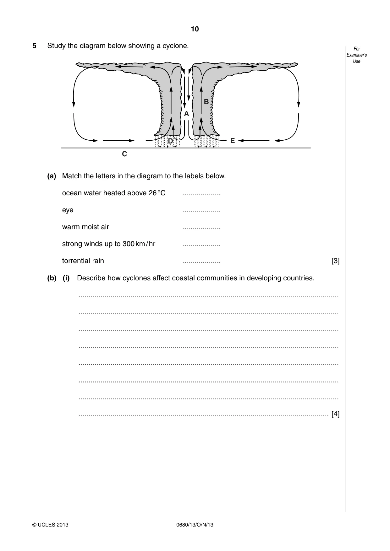 Cambridge IGCSE Environmental Management 0680 2013 Oct/Nov Paper 1 · Variant 3 question paper, page 10 of 16