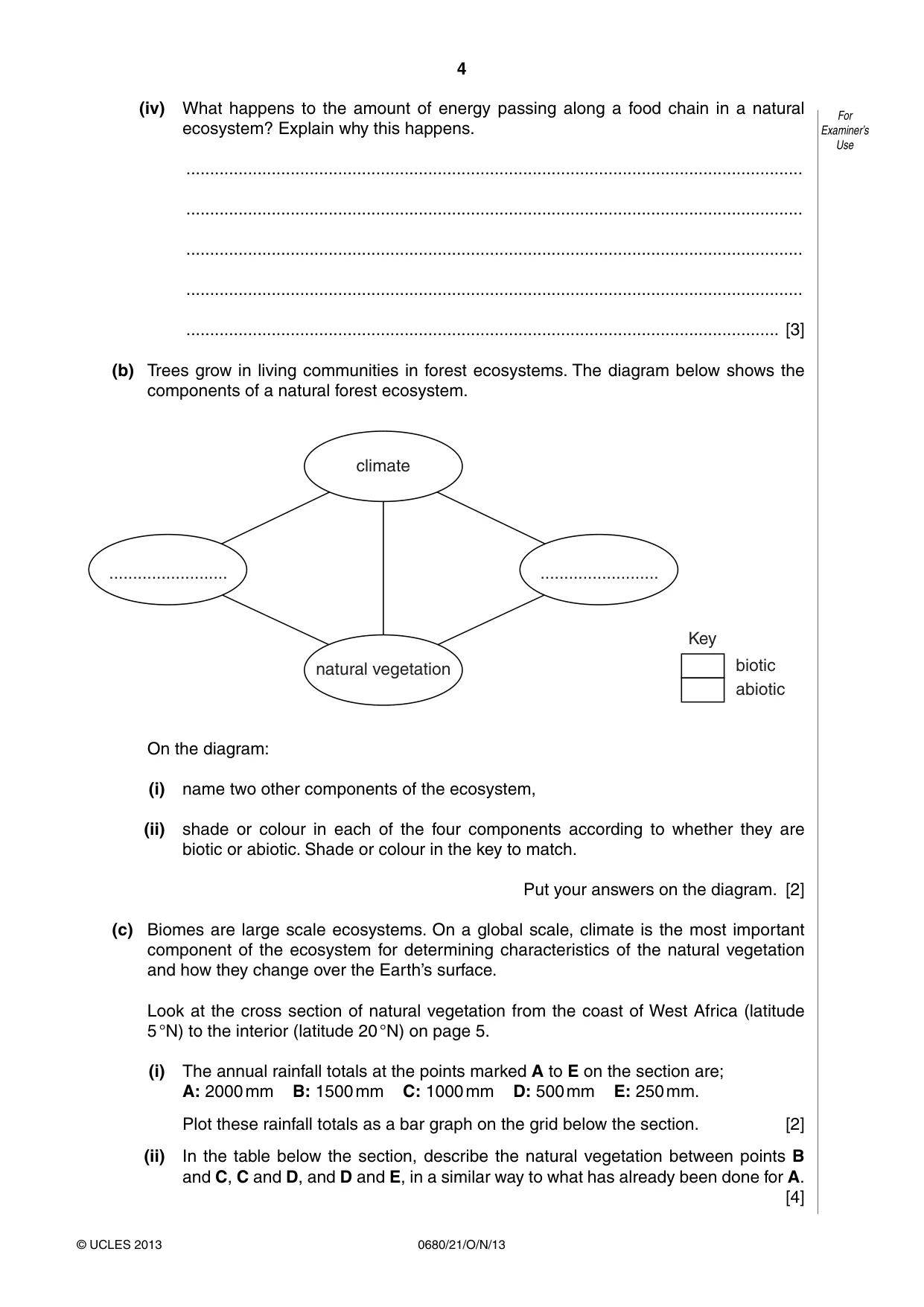 Cambridge IGCSE Environmental Management 0680 2013 Oct/Nov Paper 2 · Variant 1 question paper, page 4 of 16