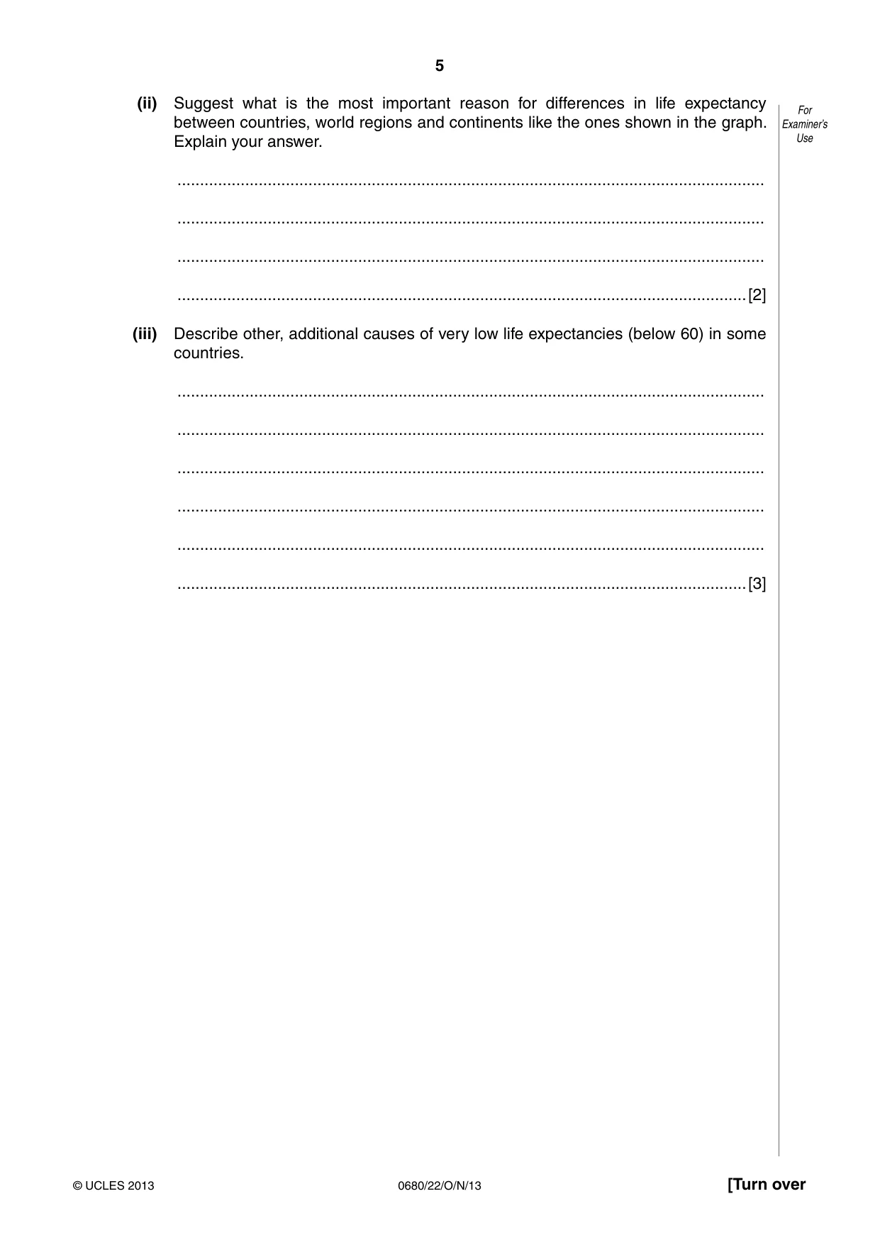 Cambridge IGCSE Environmental Management 0680 2013 Oct/Nov Paper 2 · Variant 2 question paper, page 5 of 20