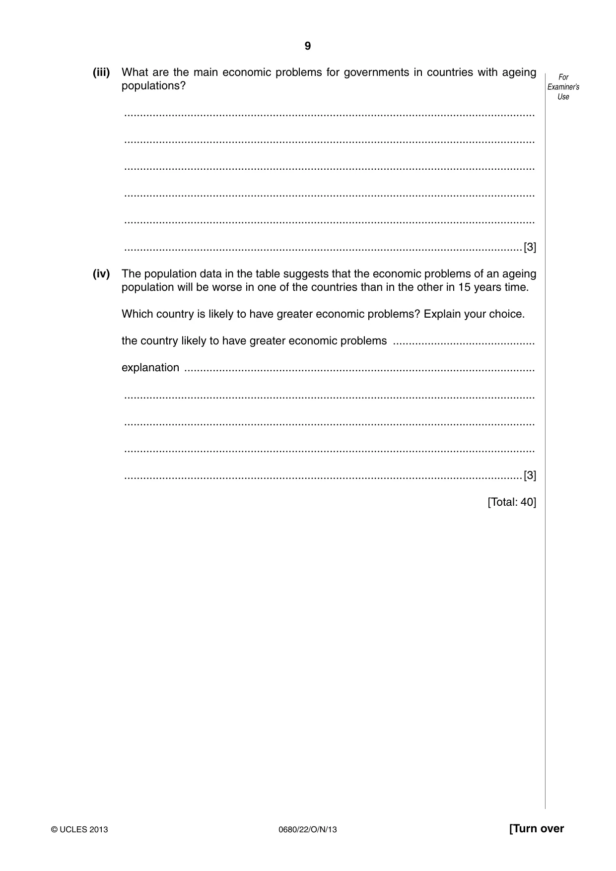 Cambridge IGCSE Environmental Management 0680 2013 Oct/Nov Paper 2 · Variant 2 question paper, page 9 of 20