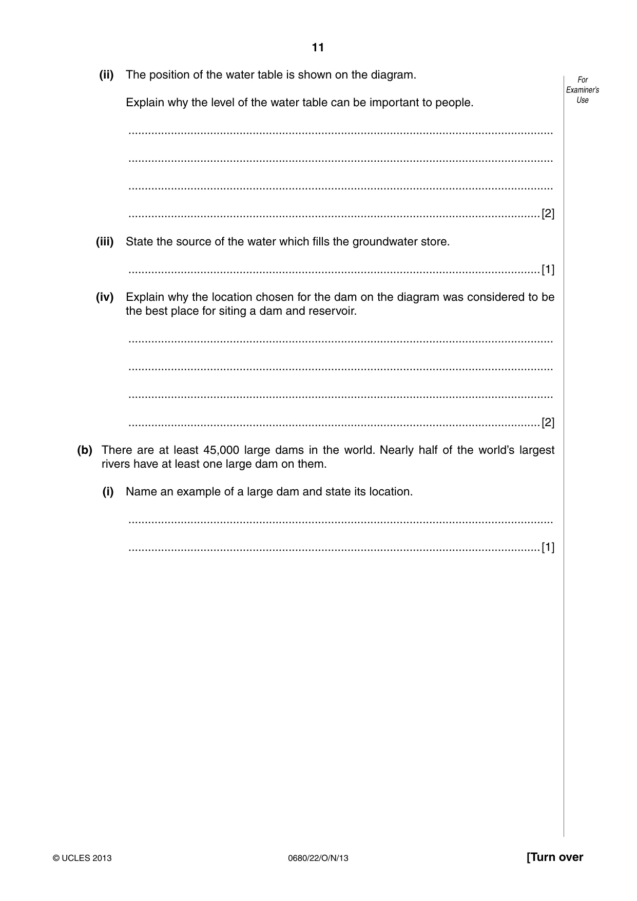 Cambridge IGCSE Environmental Management 0680 2013 Oct/Nov Paper 2 · Variant 2 question paper, page 11 of 20