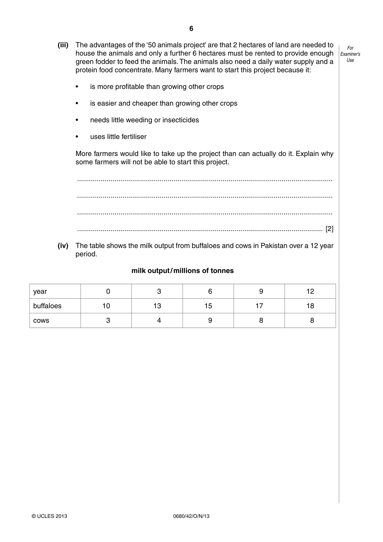 Cambridge IGCSE Environmental Management 0680 2013 Oct/Nov Paper 4 · Variant 2 question paper, page 6 of 20
