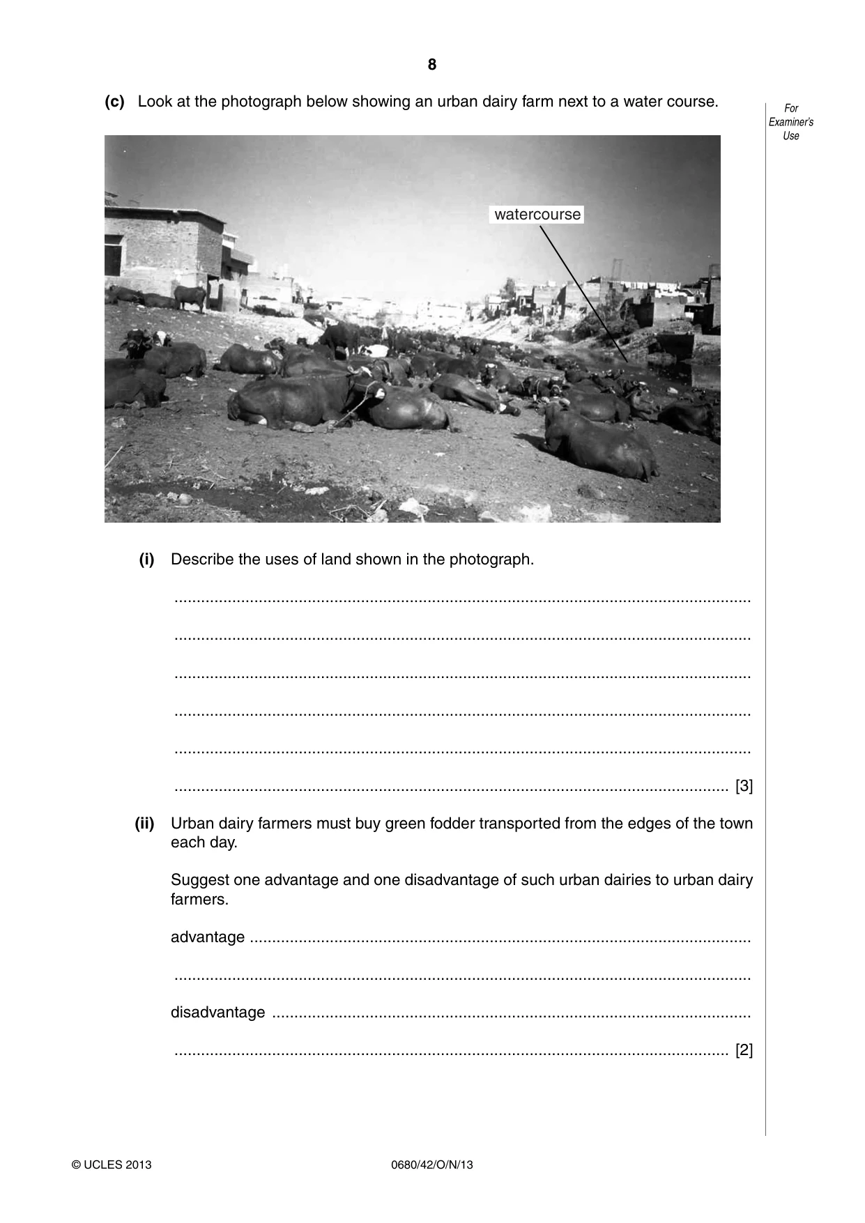 Cambridge IGCSE Environmental Management 0680 2013 Oct/Nov Paper 4 · Variant 2 question paper, page 8 of 20