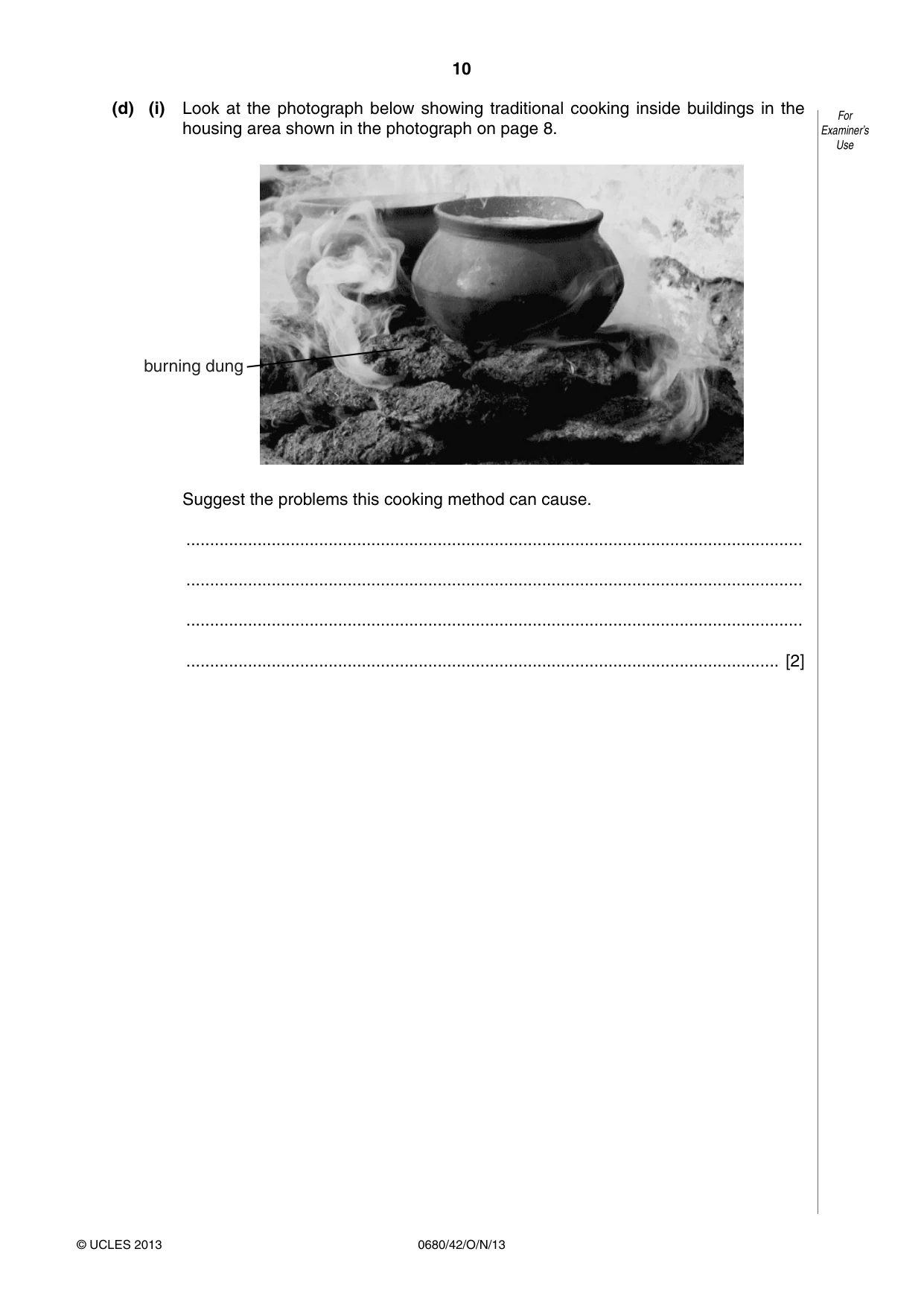 Cambridge IGCSE Environmental Management 0680 2013 Oct/Nov Paper 4 · Variant 2 question paper, page 10 of 20