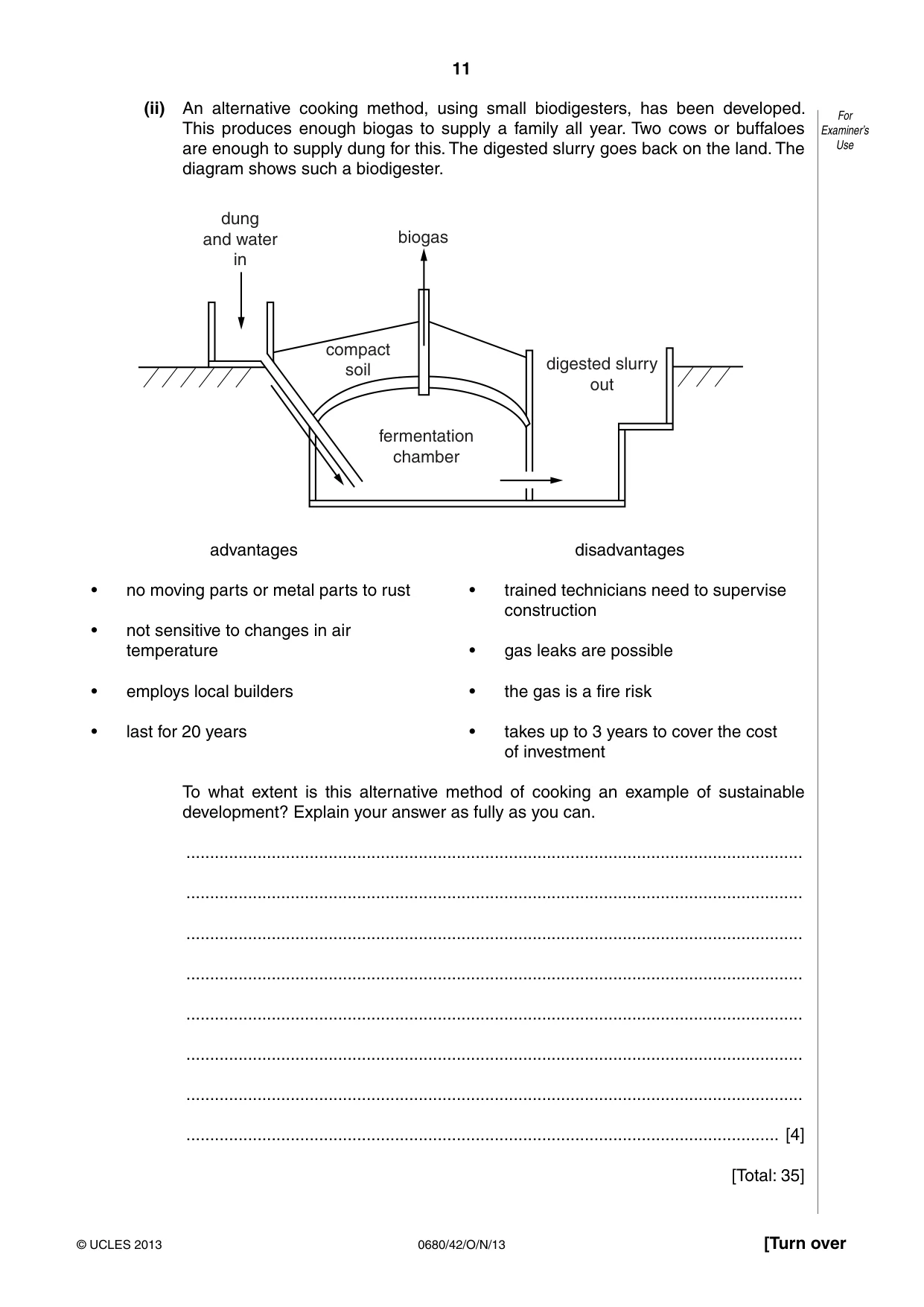 Cambridge IGCSE Environmental Management 0680 2013 Oct/Nov Paper 4 · Variant 2 question paper, page 11 of 20
