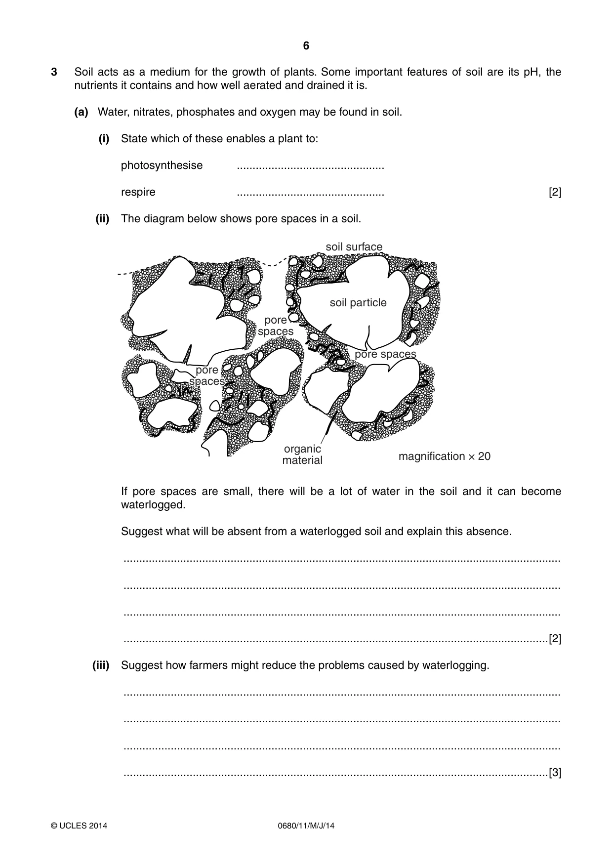 Cambridge IGCSE Environmental Management 0680 2014 May/June Paper 1 · Variant 1 question paper, page 6 of 16