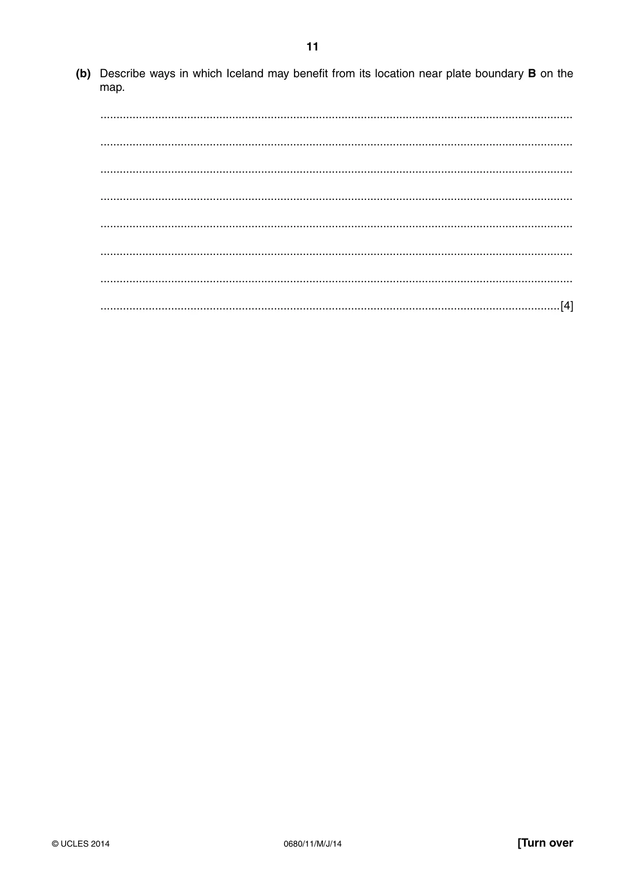 Cambridge IGCSE Environmental Management 0680 2014 May/June Paper 1 · Variant 1 question paper, page 11 of 16