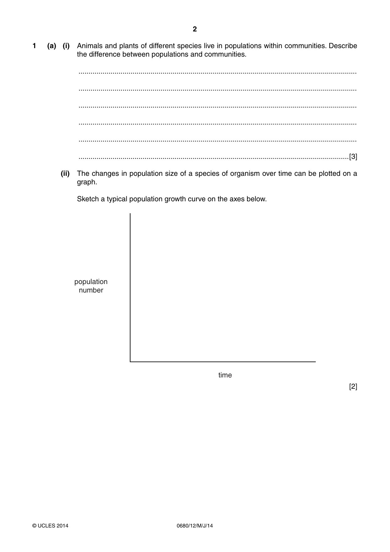 Cambridge IGCSE Environmental Management 0680 2014 May/June Paper 1 · Variant 2 question paper, page 2 of 16