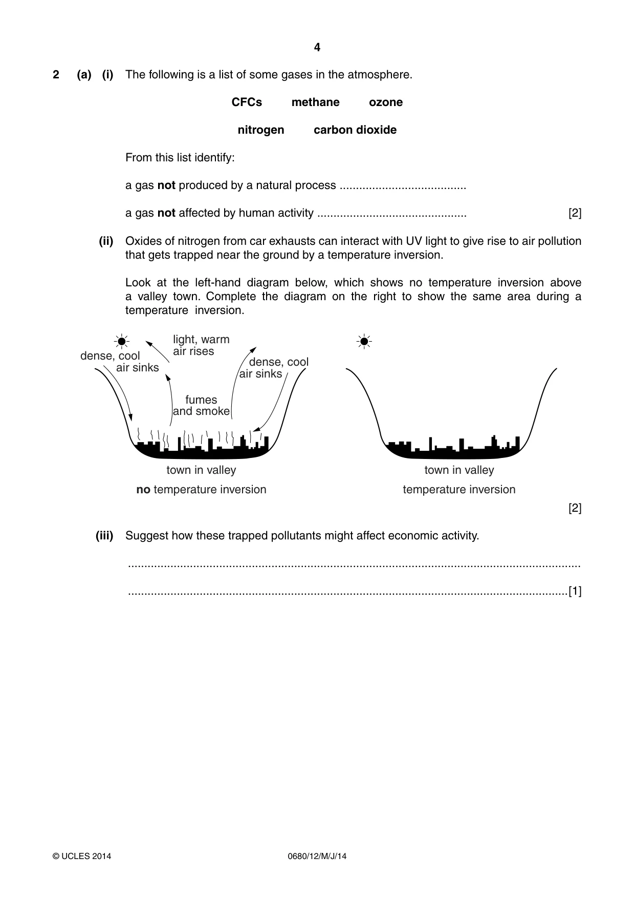 Cambridge IGCSE Environmental Management 0680 2014 May/June Paper 1 · Variant 2 question paper, page 4 of 16