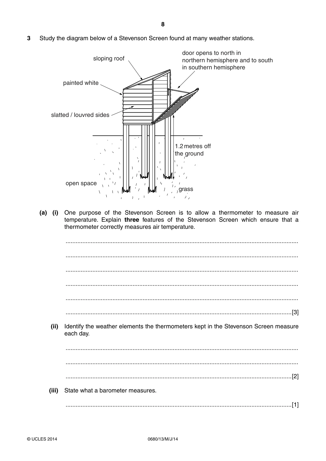 Cambridge IGCSE Environmental Management 0680 2014 May/June Paper 1 · Variant 3 question paper, page 8 of 16