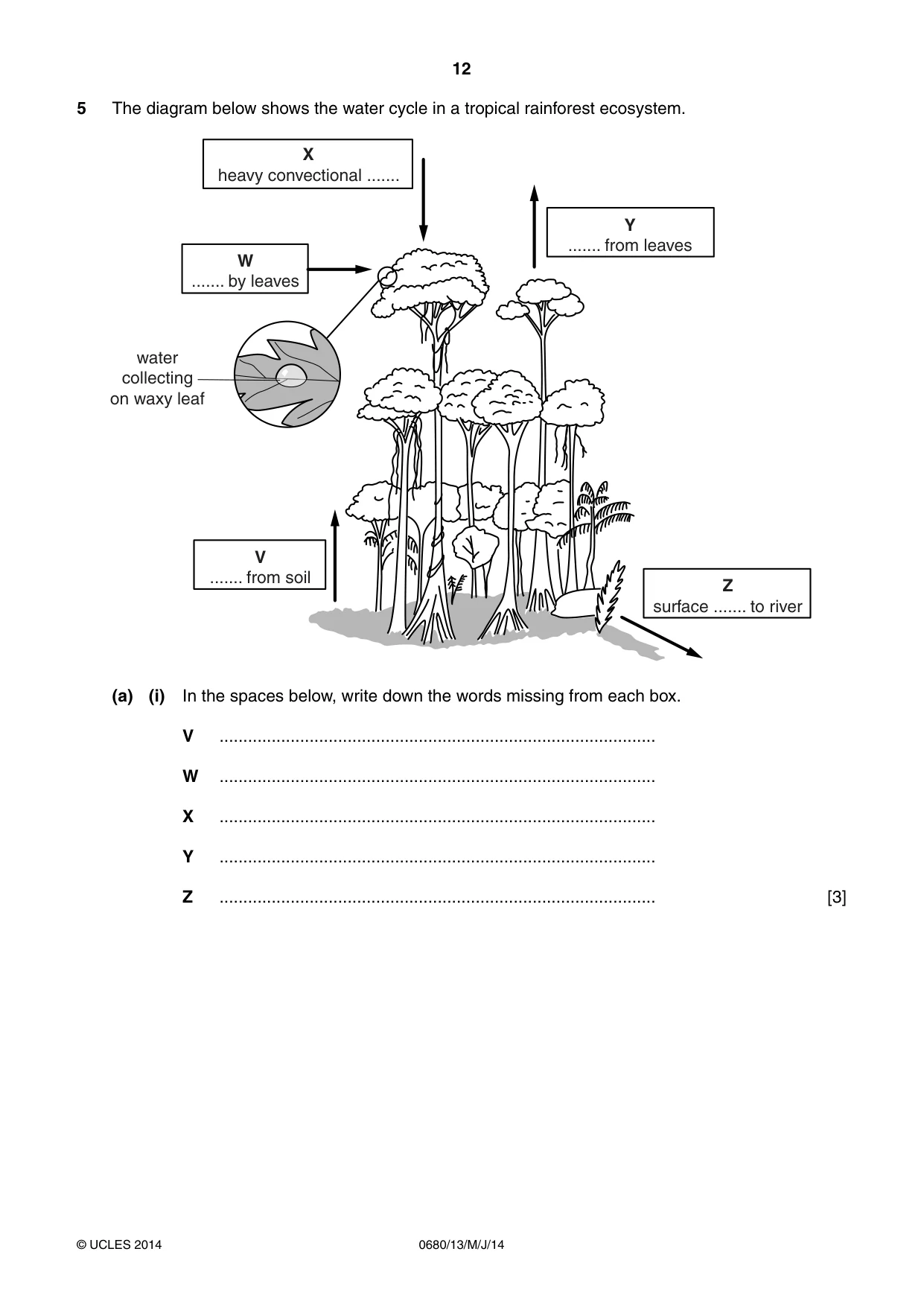 Cambridge IGCSE Environmental Management 0680 2014 May/June Paper 1 · Variant 3 question paper, page 12 of 16