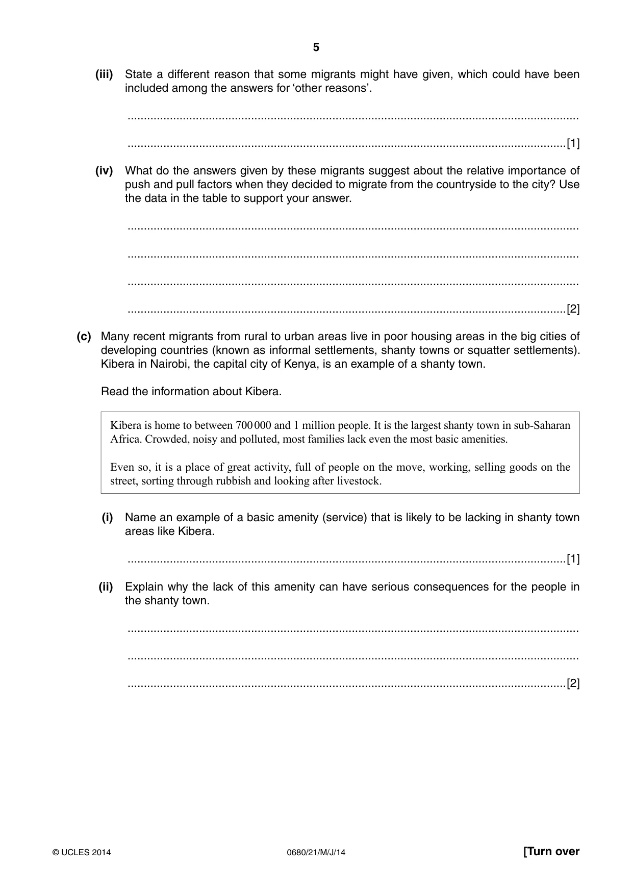 Cambridge IGCSE Environmental Management 0680 2014 May/June Paper 2 · Variant 1 question paper, page 5 of 16
