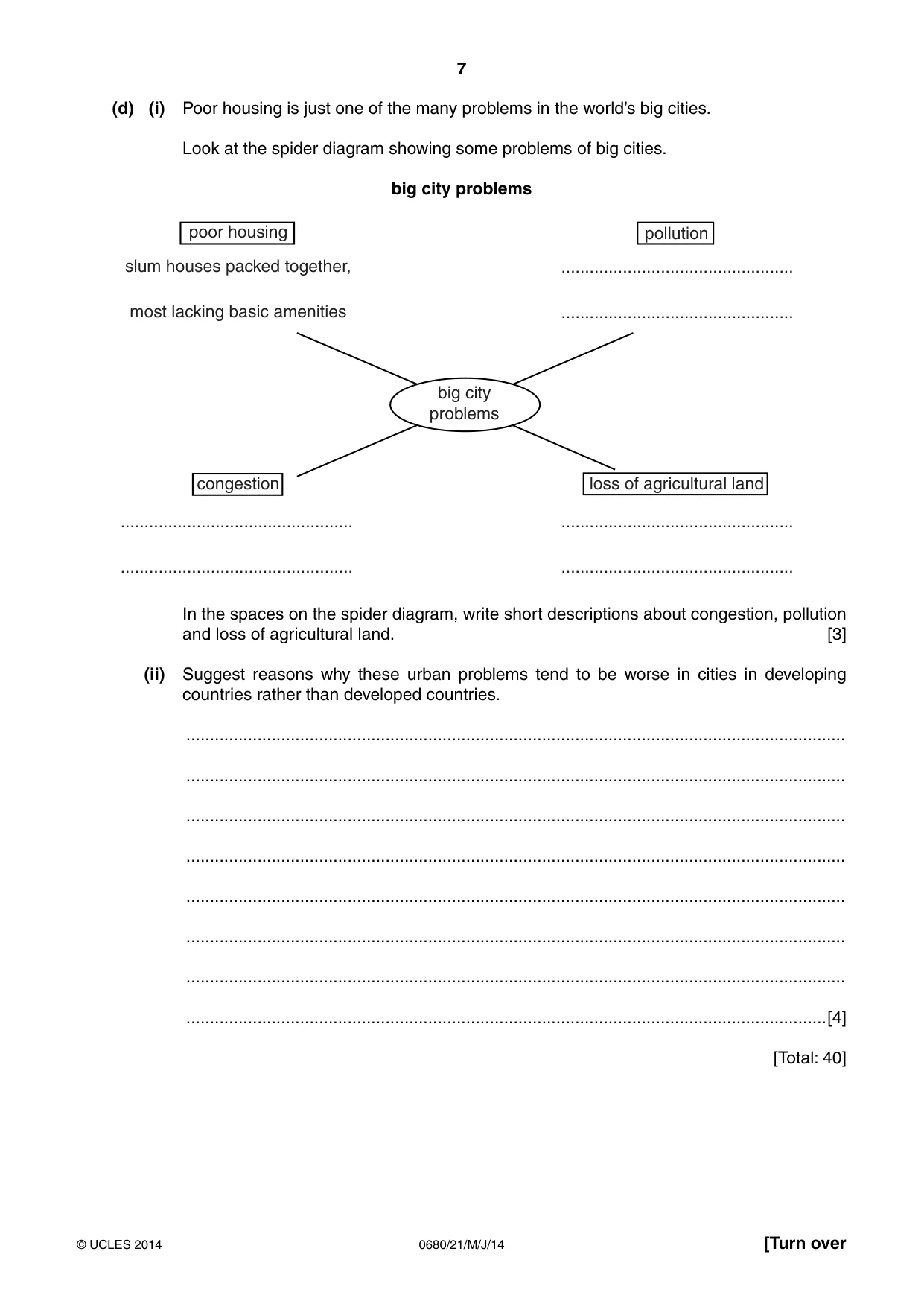 Cambridge IGCSE Environmental Management 0680 2014 May/June Paper 2 · Variant 1 question paper, page 7 of 16