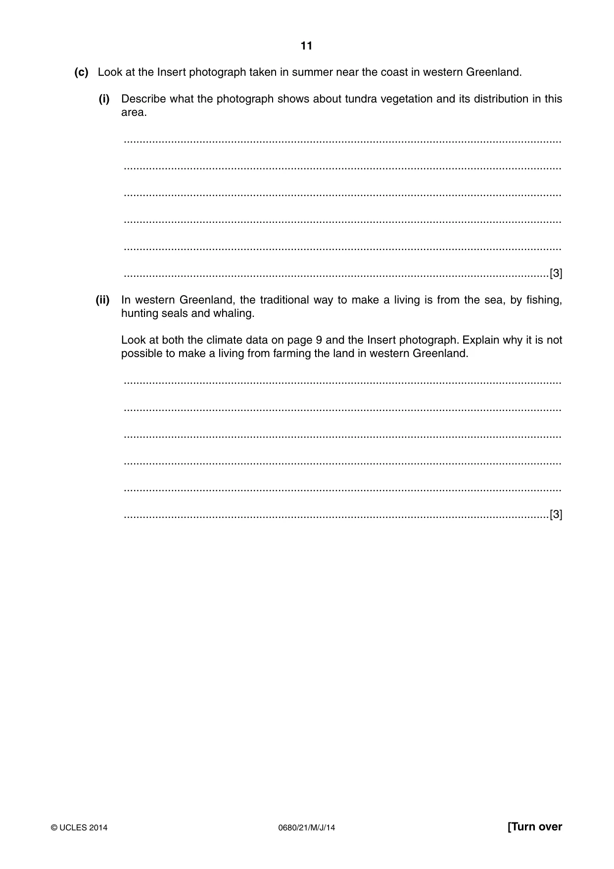 Cambridge IGCSE Environmental Management 0680 2014 May/June Paper 2 · Variant 1 question paper, page 11 of 16