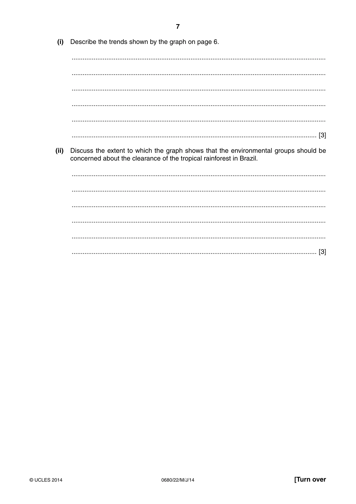 Cambridge IGCSE Environmental Management 0680 2014 May/June Paper 2 · Variant 2 question paper, page 7 of 20