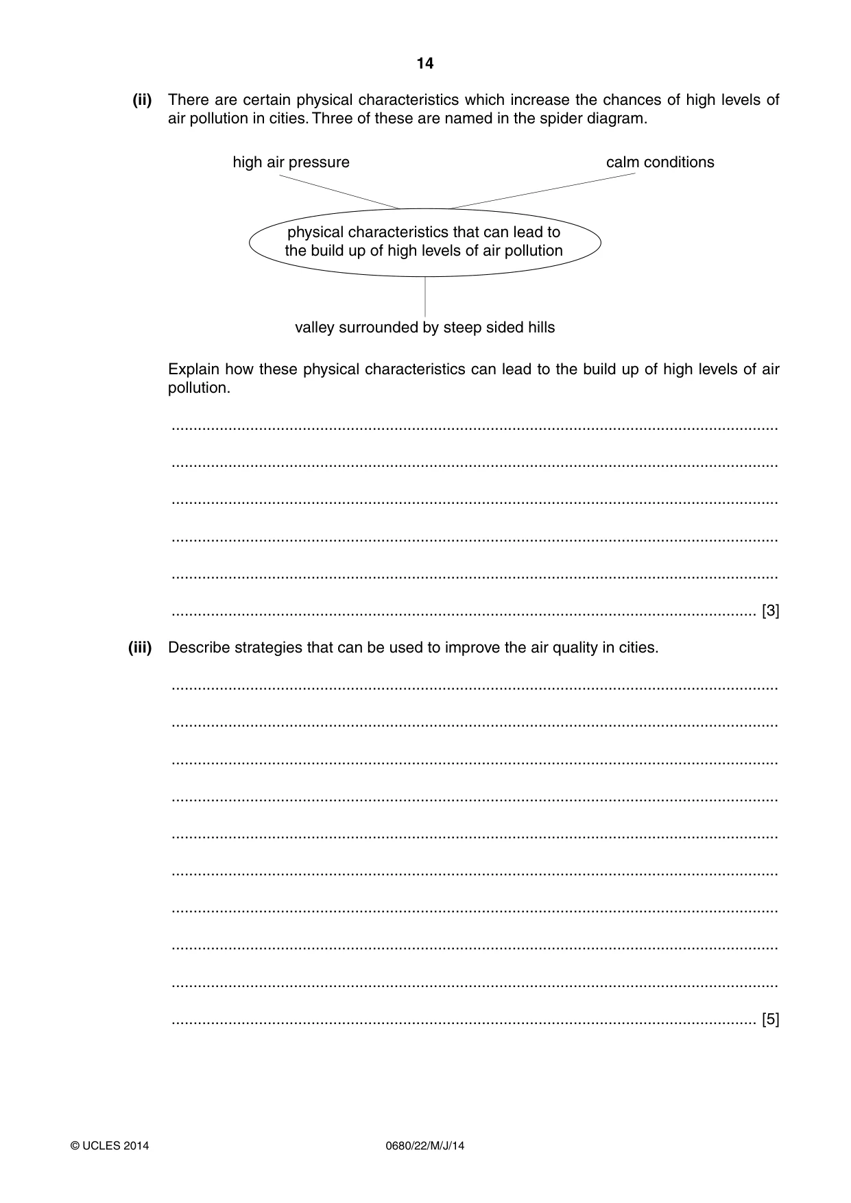 Cambridge IGCSE Environmental Management 0680 2014 May/June Paper 2 · Variant 2 question paper, page 14 of 20