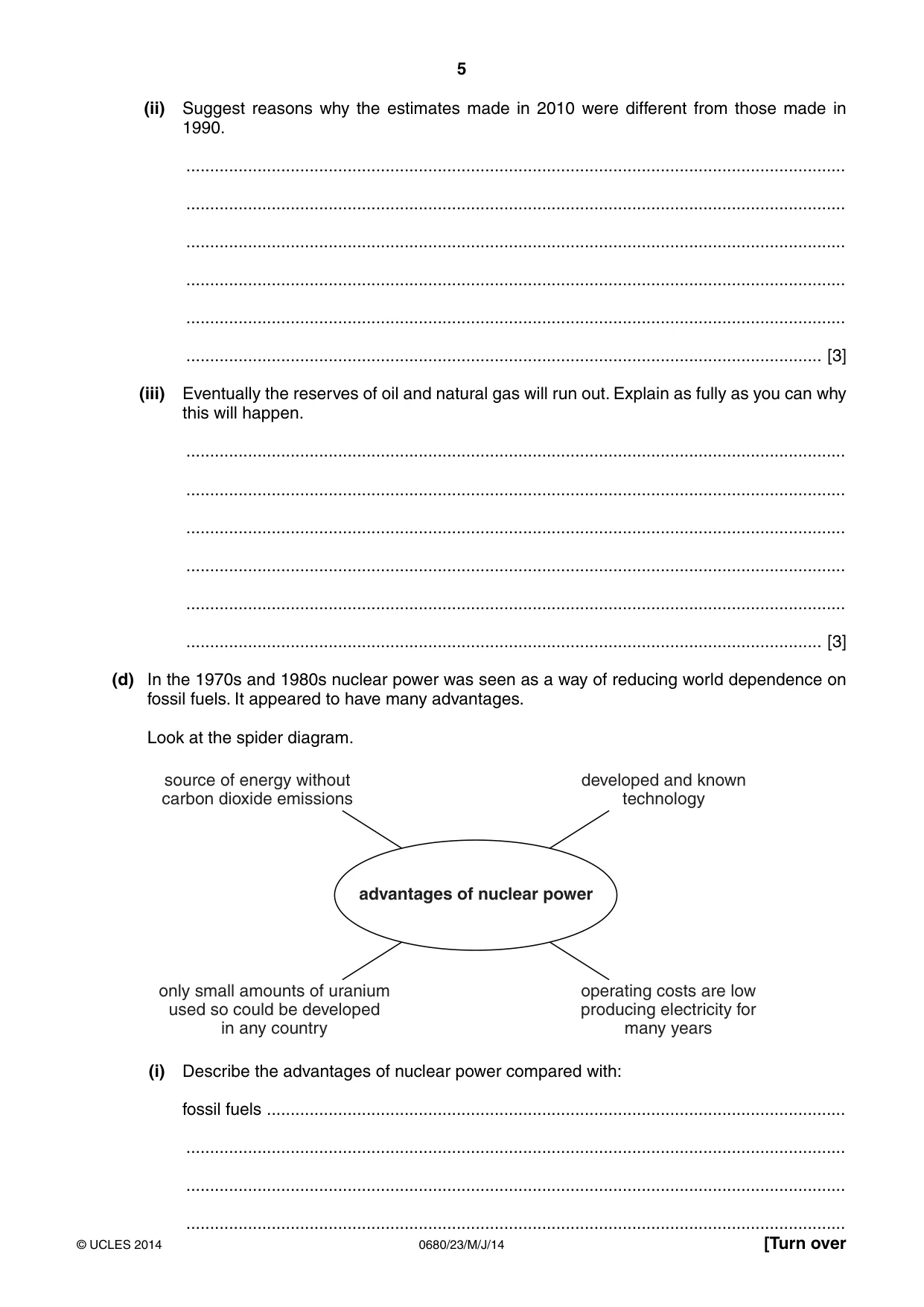 Cambridge IGCSE Environmental Management 0680 2014 May/June Paper 2 · Variant 3 question paper, page 5 of 16