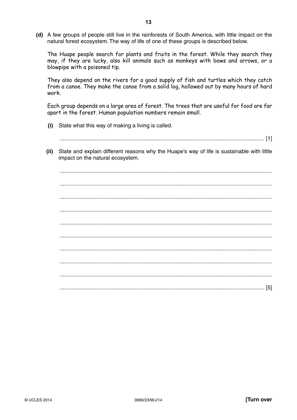 Cambridge IGCSE Environmental Management 0680 2014 May/June Paper 2 · Variant 3 question paper, page 13 of 16