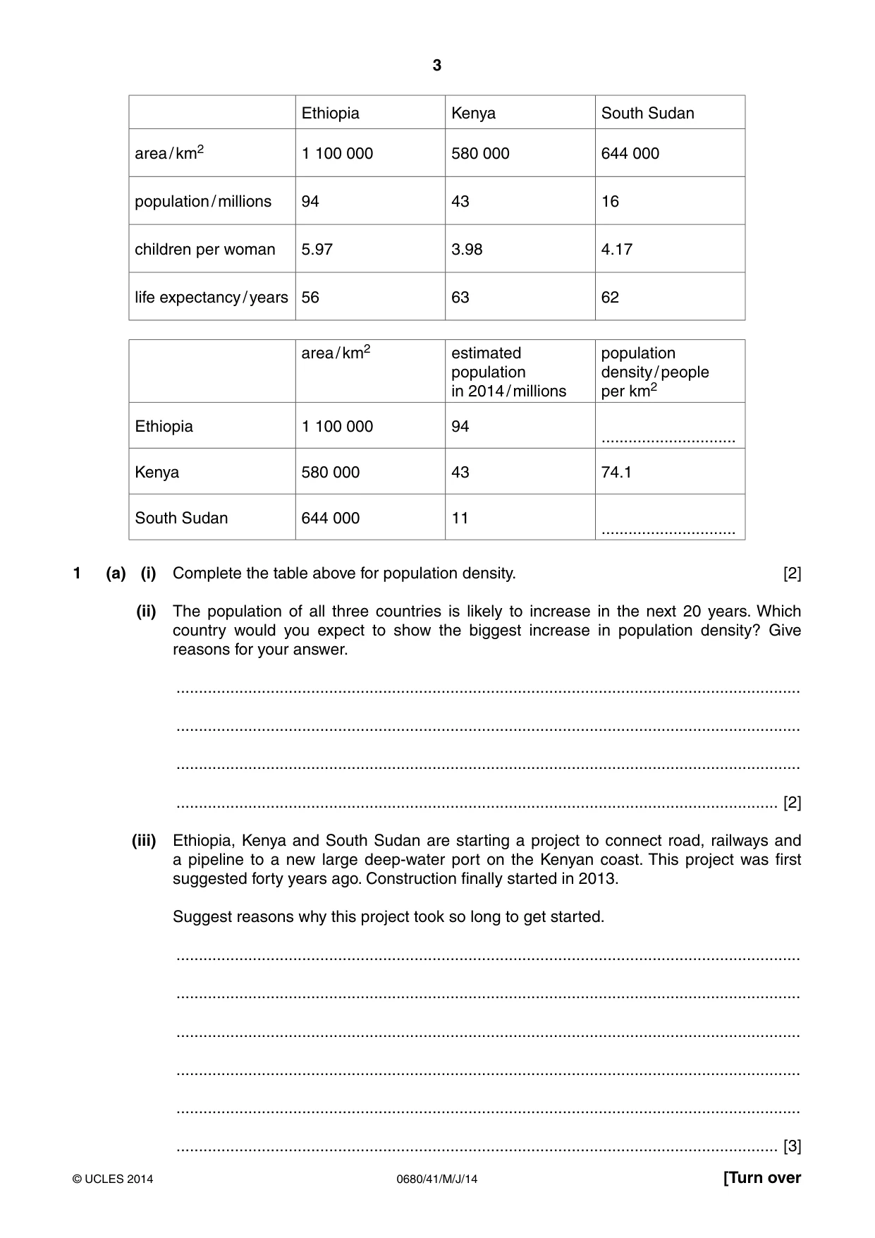 Cambridge IGCSE Environmental Management 0680 2014 May/June Paper 4 · Variant 1 question paper, page 3 of 16