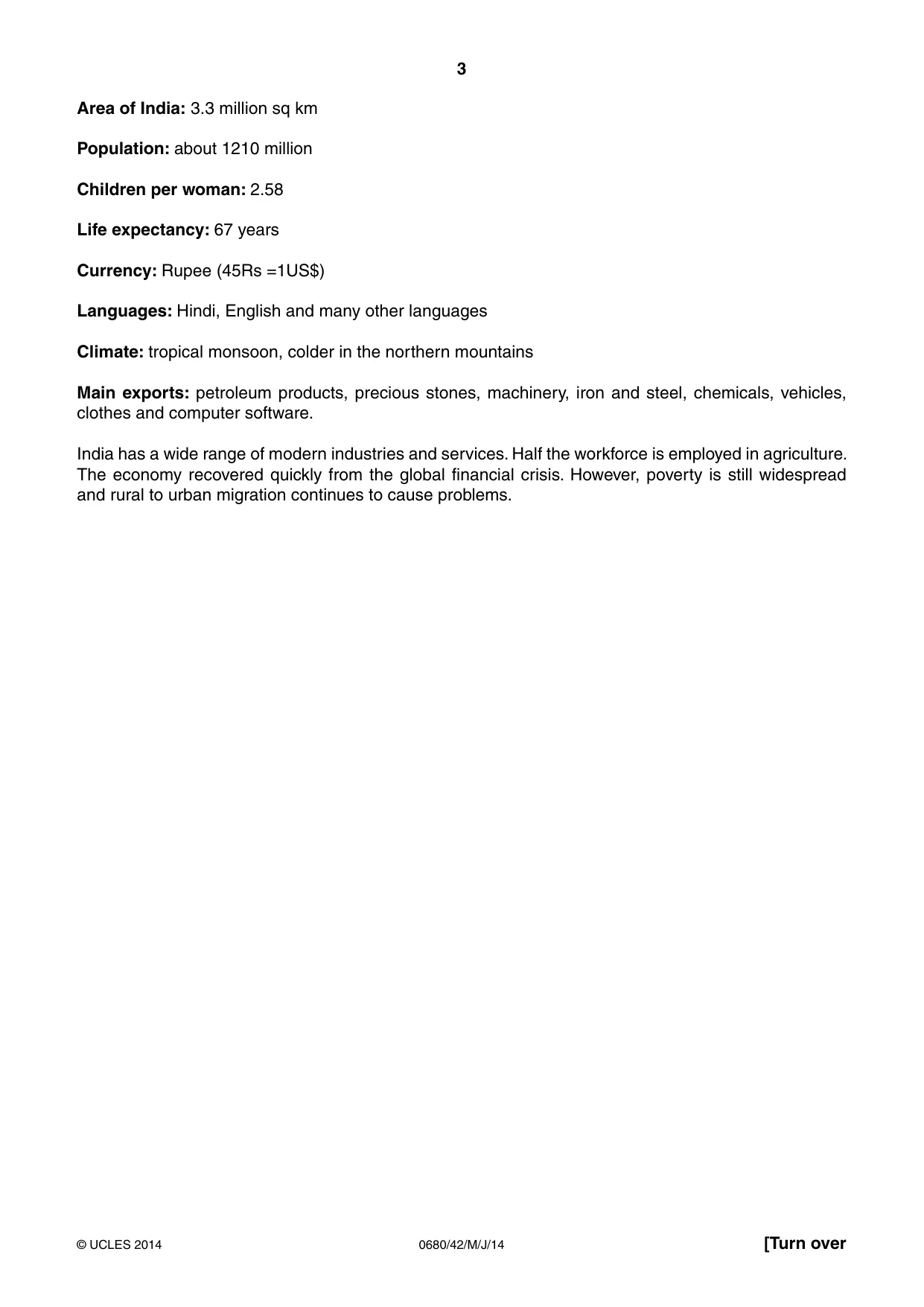 Cambridge IGCSE Environmental Management 0680 2014 May/June Paper 4 · Variant 2 question paper, page 3 of 16