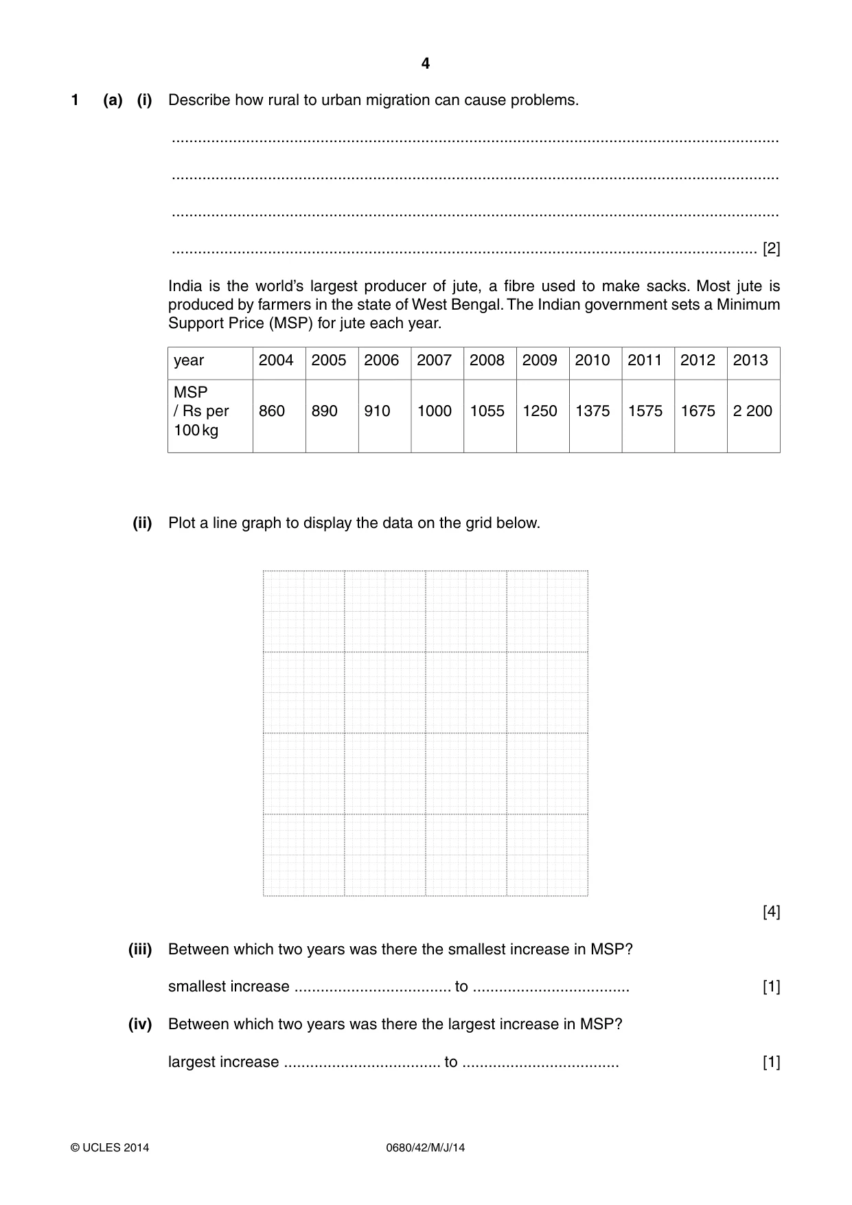 Cambridge IGCSE Environmental Management 0680 2014 May/June Paper 4 · Variant 2 question paper, page 4 of 16