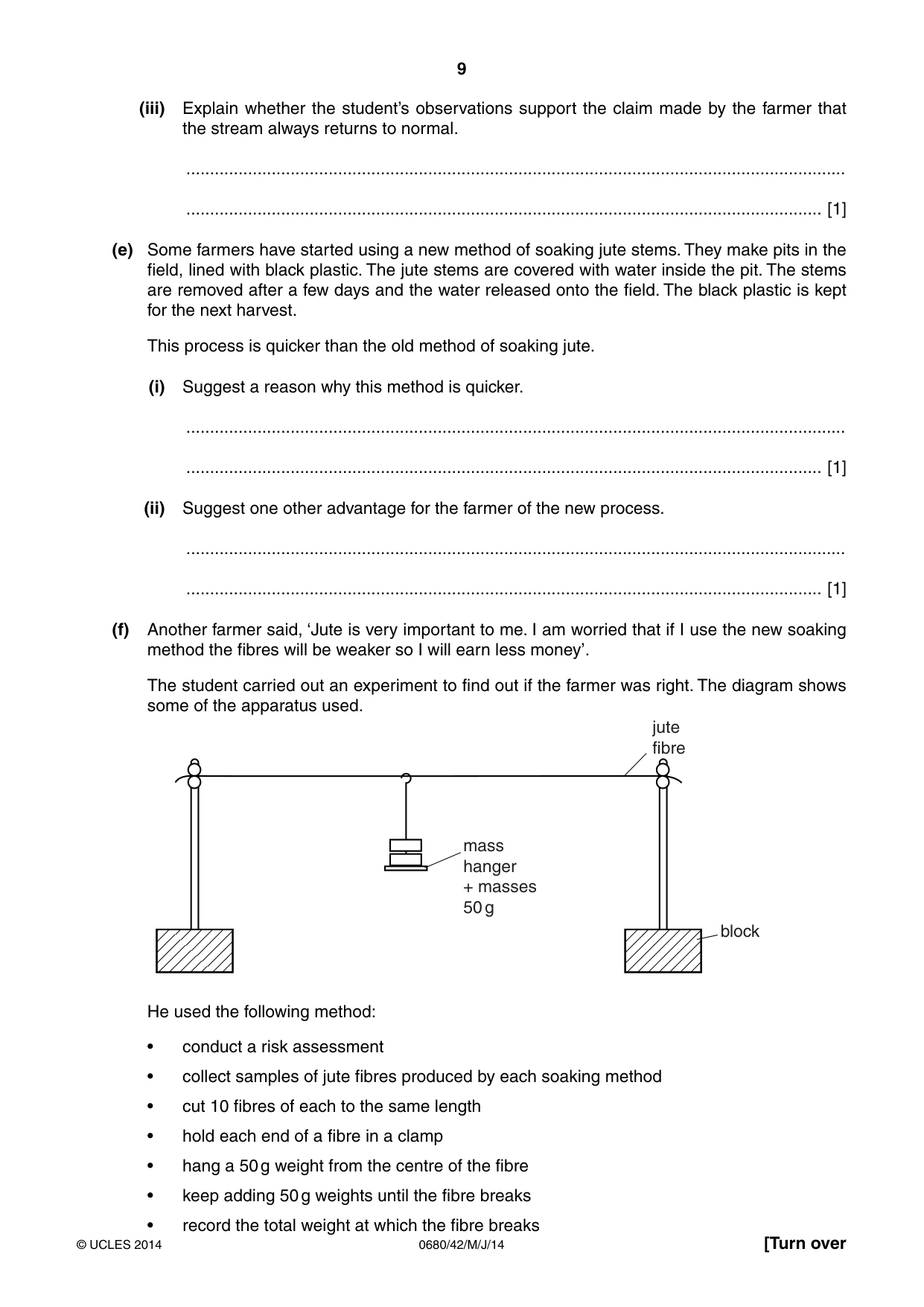 Cambridge IGCSE Environmental Management 0680 2014 May/June Paper 4 · Variant 2 question paper, page 9 of 16