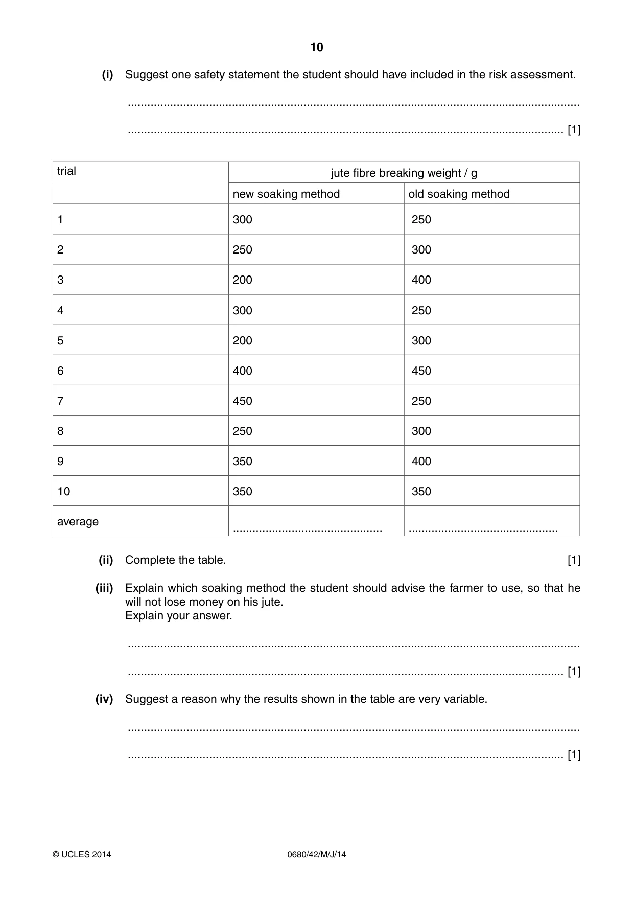 Cambridge IGCSE Environmental Management 0680 2014 May/June Paper 4 · Variant 2 question paper, page 10 of 16
