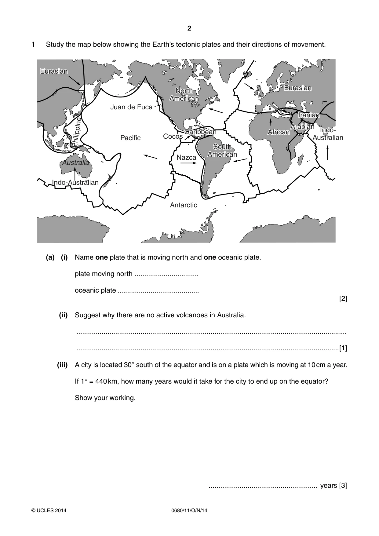 Cambridge IGCSE Environmental Management 0680 2014 Oct/Nov Paper 1 · Variant 1 question paper, page 2 of 12