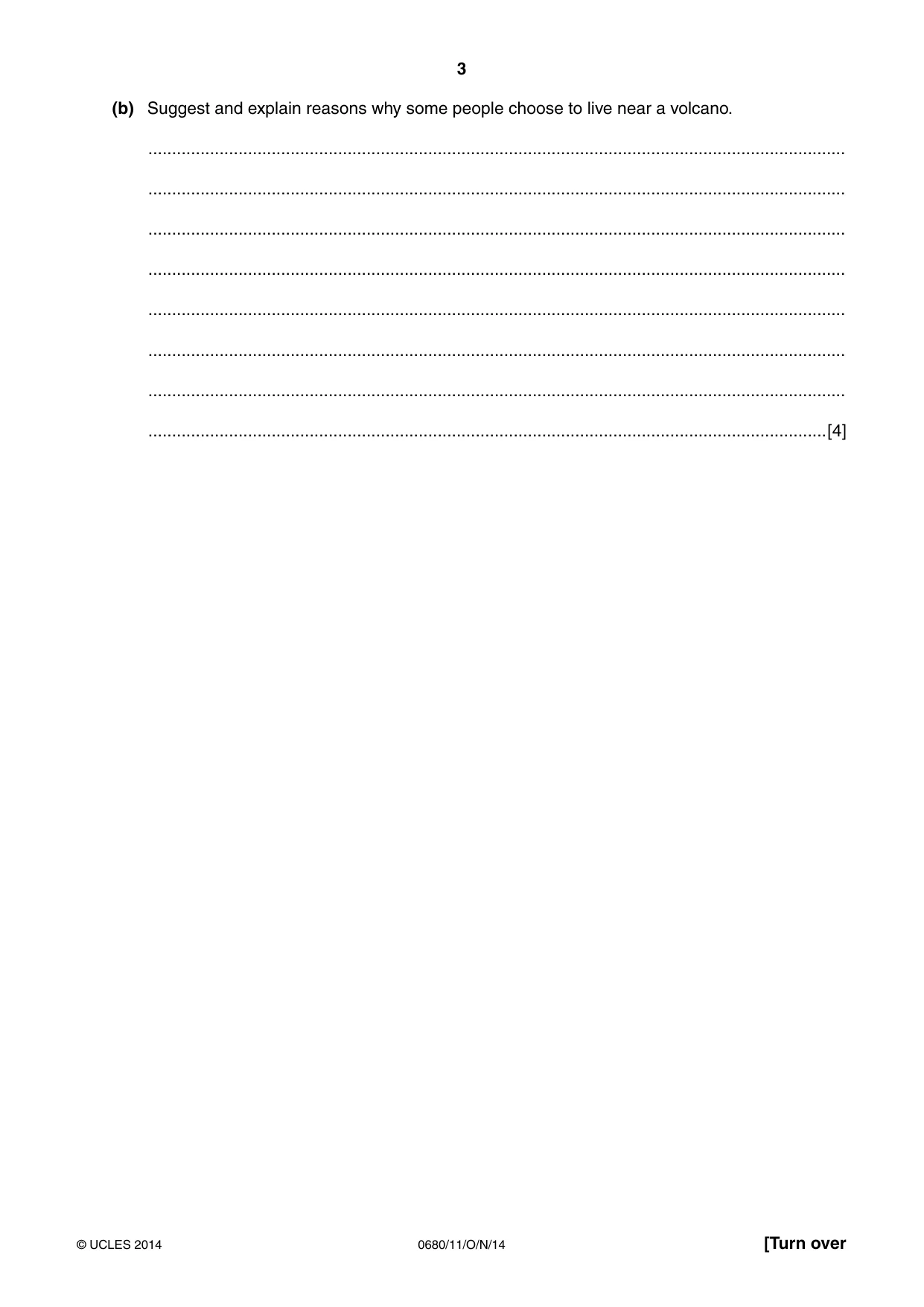 Cambridge IGCSE Environmental Management 0680 2014 Oct/Nov Paper 1 · Variant 1 question paper, page 3 of 12