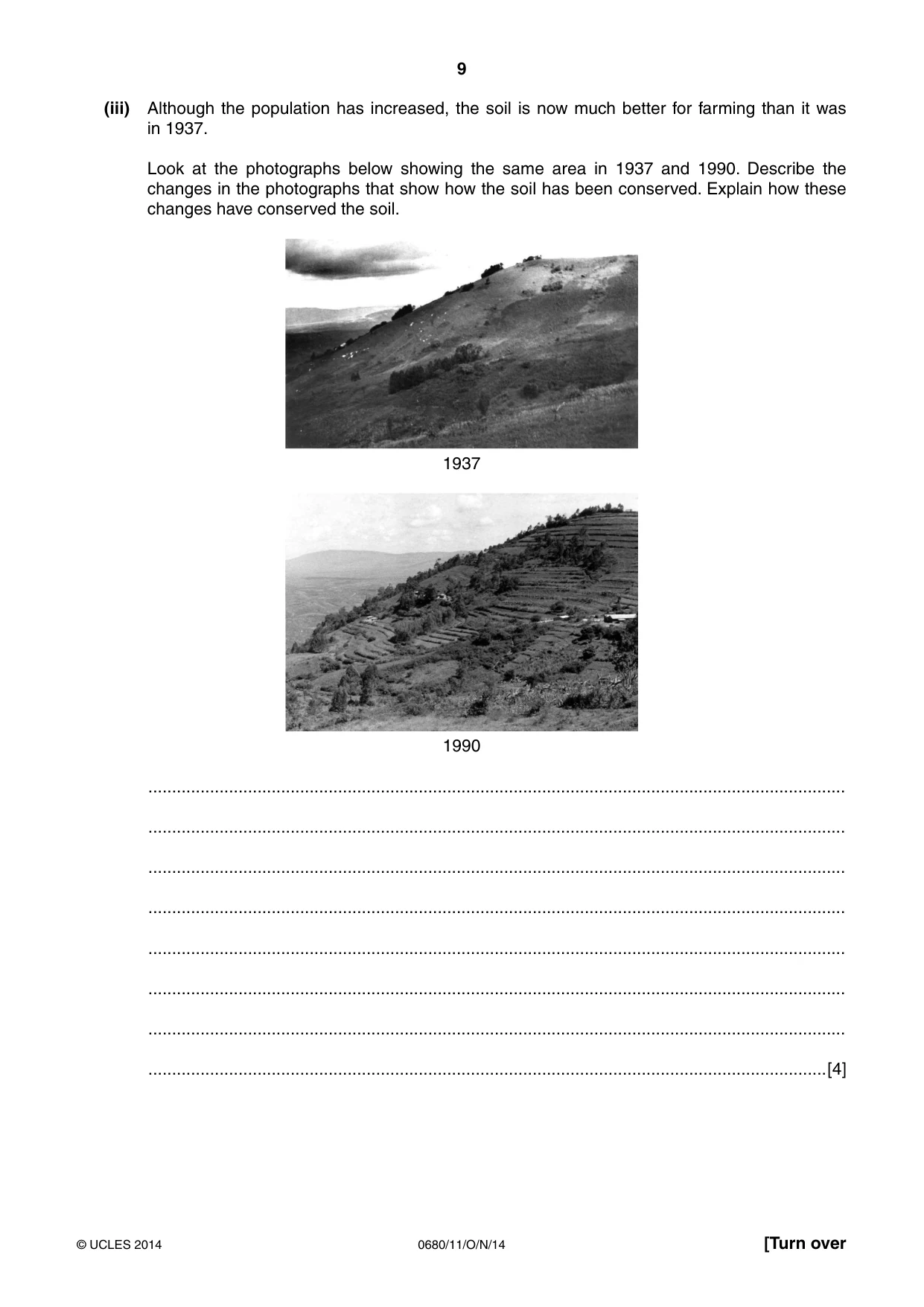 Cambridge IGCSE Environmental Management 0680 2014 Oct/Nov Paper 1 · Variant 1 question paper, page 9 of 12