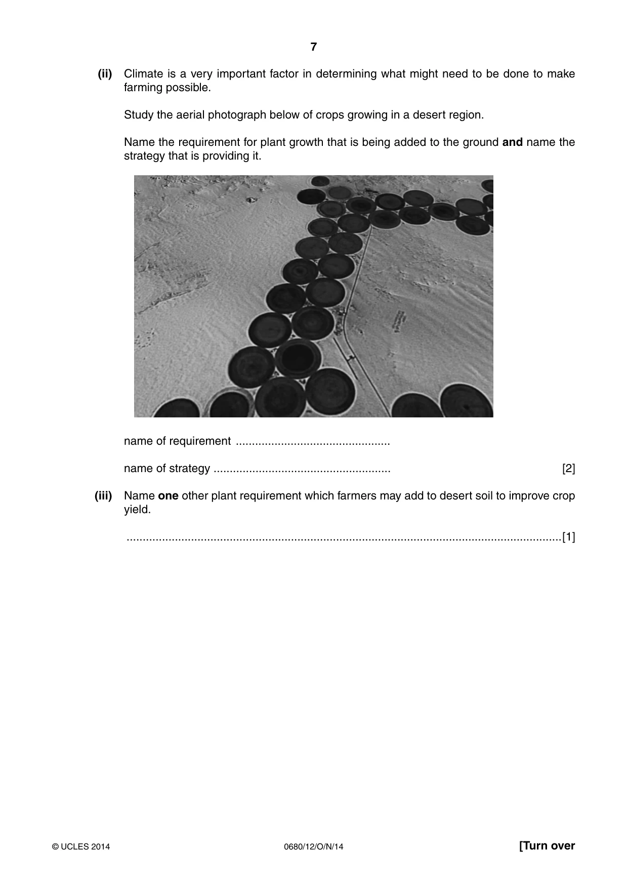 Cambridge IGCSE Environmental Management 0680 2014 Oct/Nov Paper 1 · Variant 2 question paper, page 7 of 12