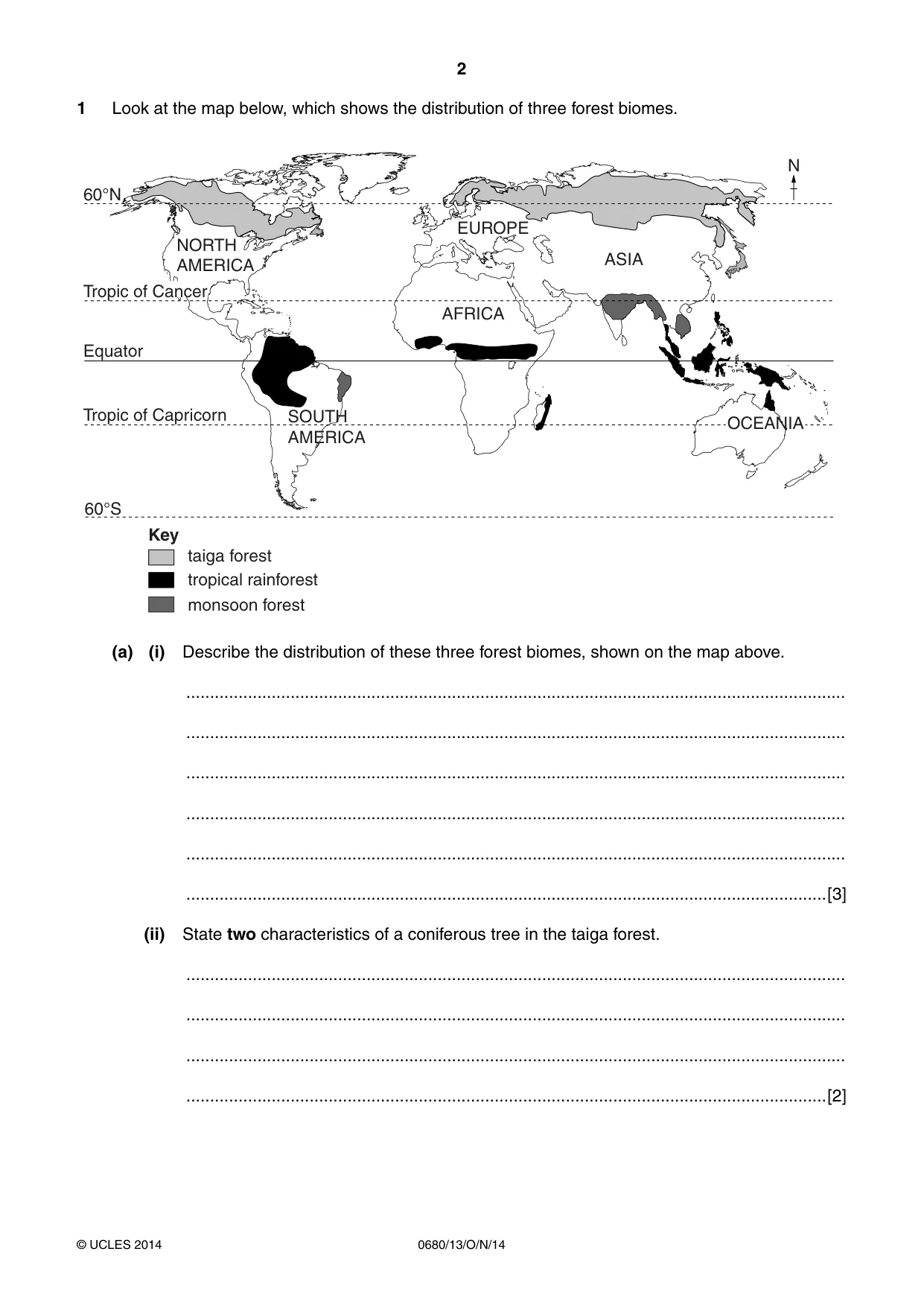 Cambridge IGCSE Environmental Management 0680 2014 Oct/Nov Paper 1 · Variant 3 question paper, page 2 of 16
