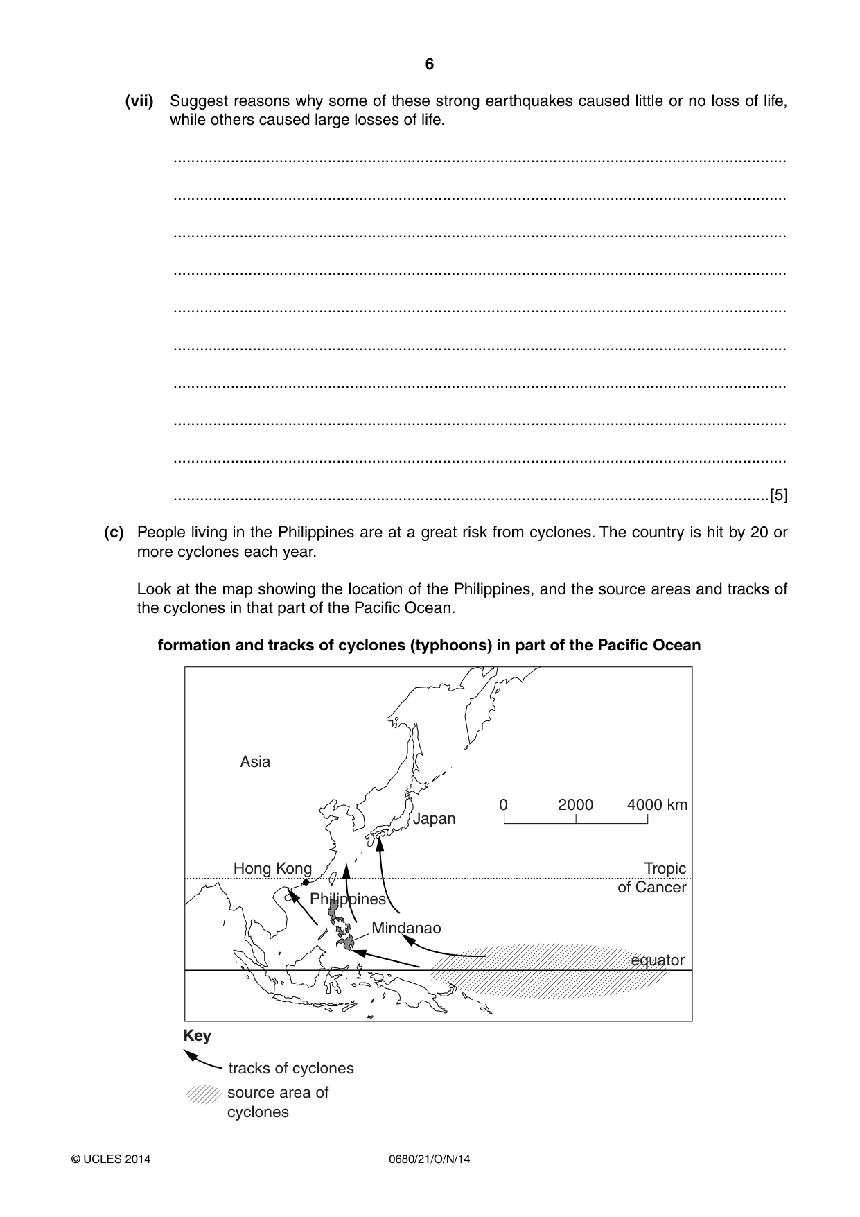 Cambridge IGCSE Environmental Management 0680 2014 Oct/Nov Paper 2 · Variant 1 question paper, page 6 of 16