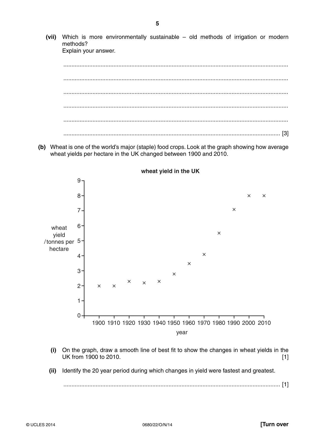 Cambridge IGCSE Environmental Management 0680 2014 Oct/Nov Paper 2 · Variant 2 question paper, page 5 of 20