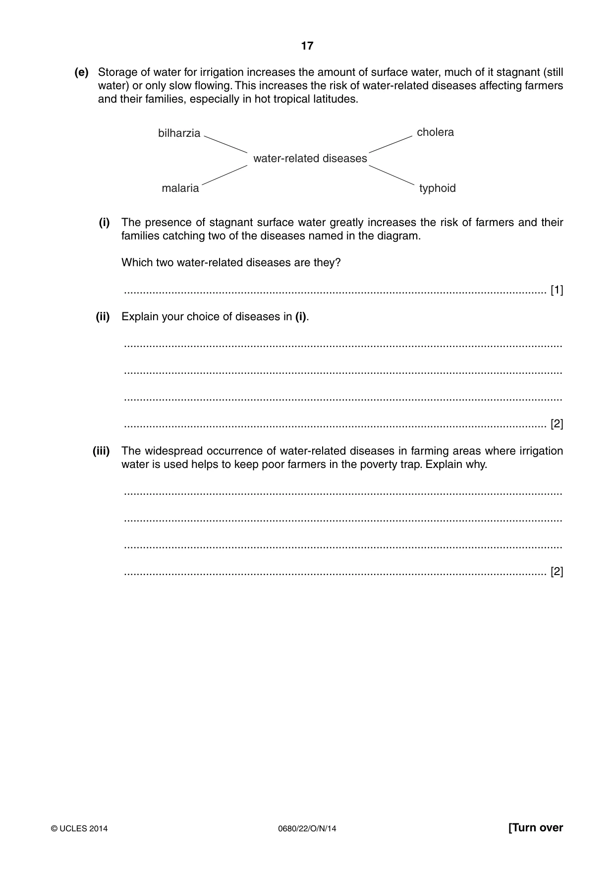 Cambridge IGCSE Environmental Management 0680 2014 Oct/Nov Paper 2 · Variant 2 question paper, page 17 of 20