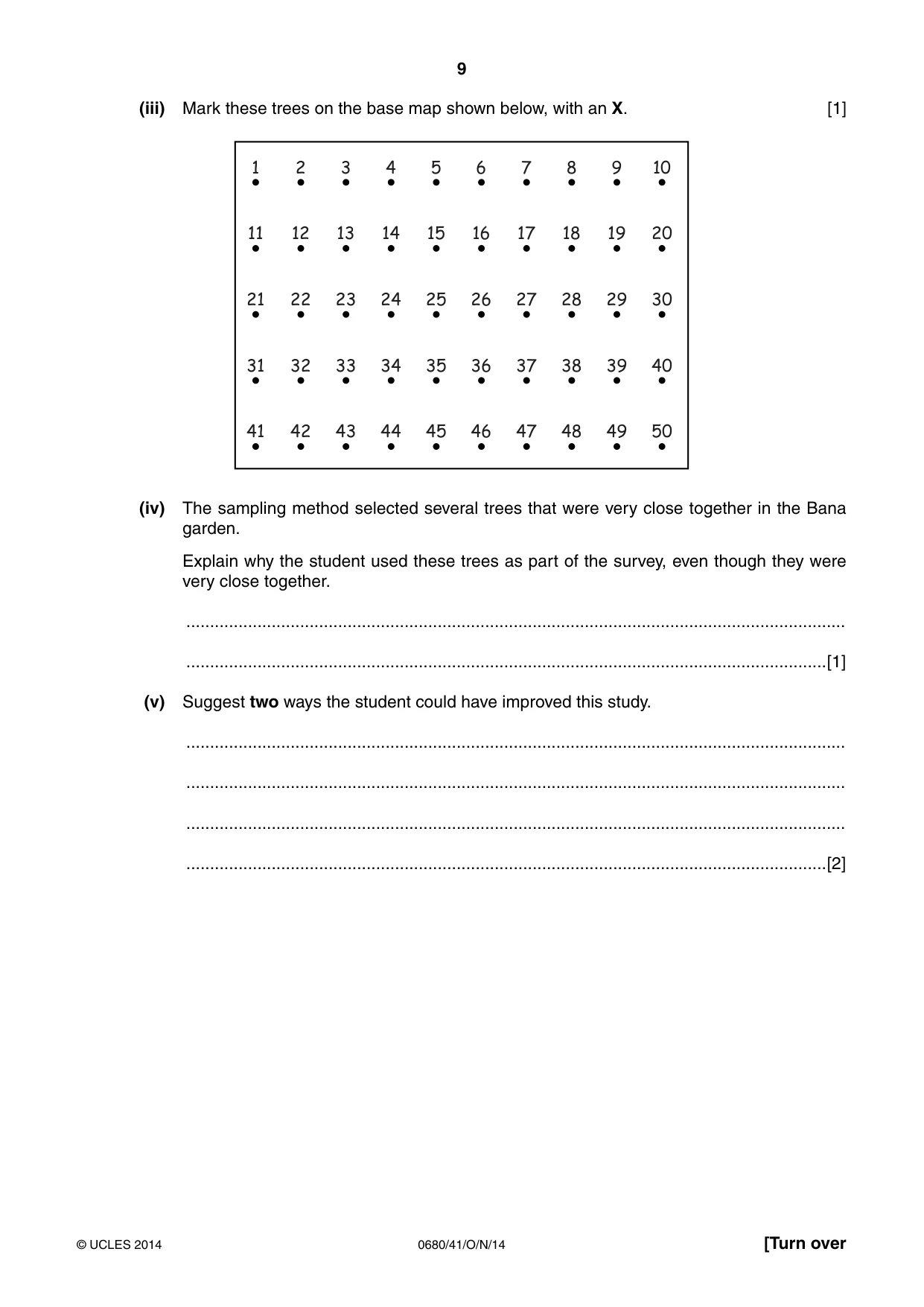Cambridge IGCSE Environmental Management 0680 2014 Oct/Nov Paper 4 · Variant 1 question paper, page 9 of 20