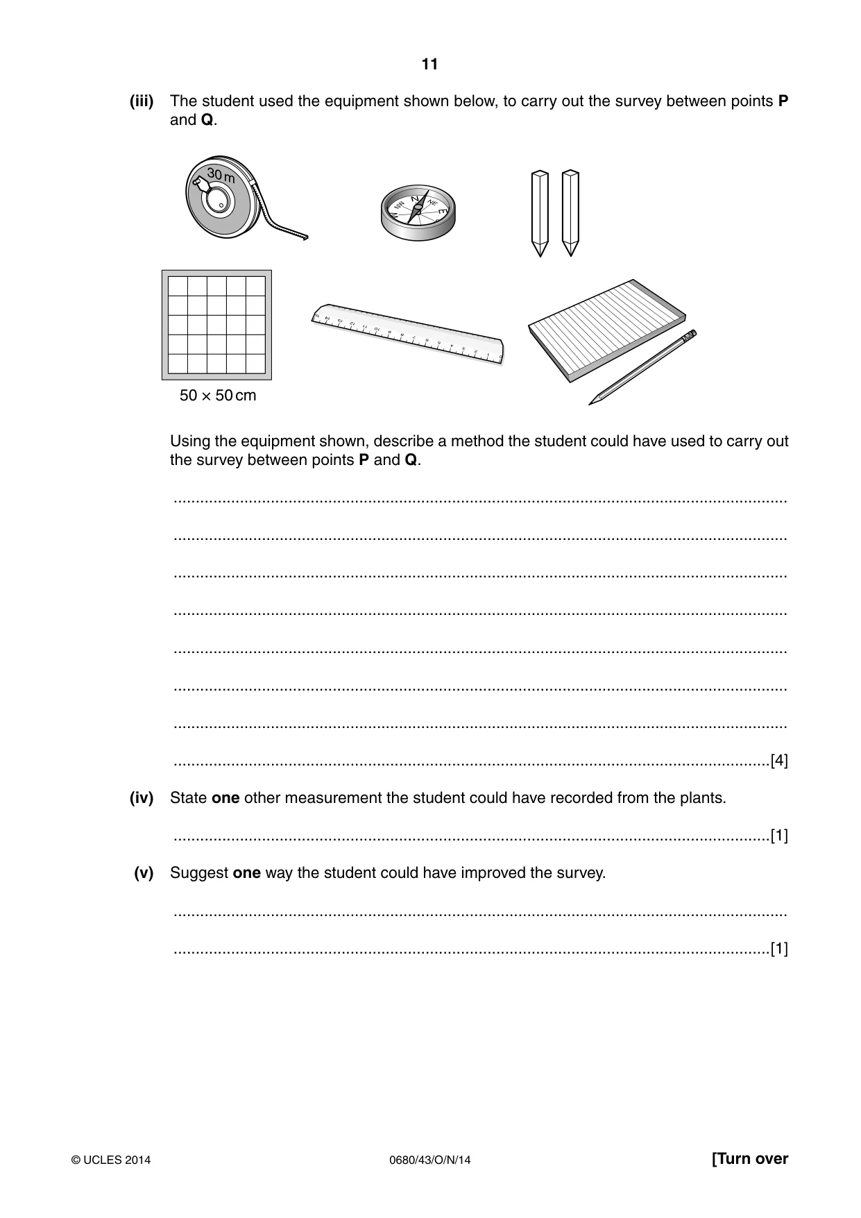 Cambridge IGCSE Environmental Management 0680 2014 Oct/Nov Paper 4 · Variant 3 question paper, page 11 of 16