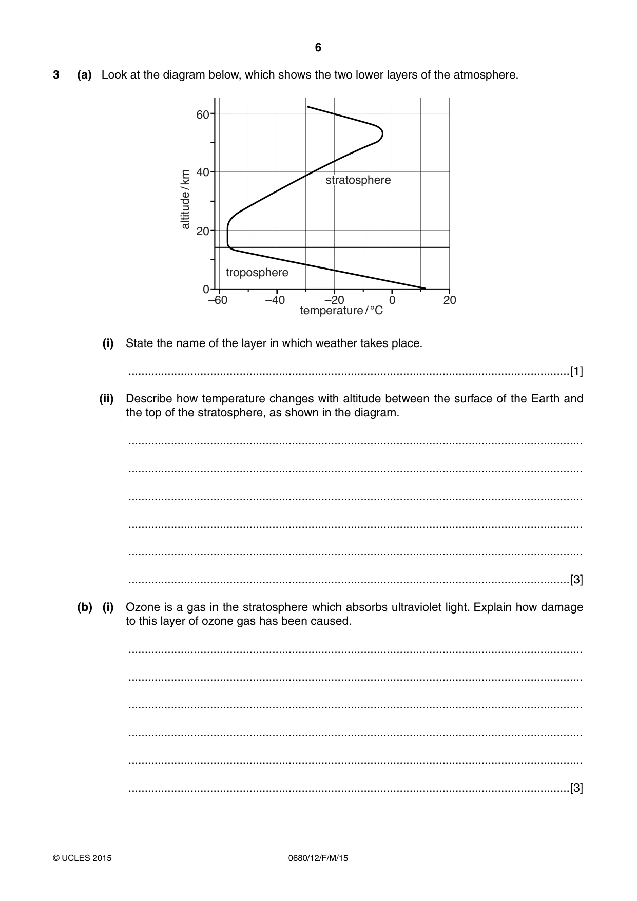 Cambridge IGCSE Environmental Management 0680 2015 Feb/March Paper 1 · Variant 2 question paper, page 6 of 16