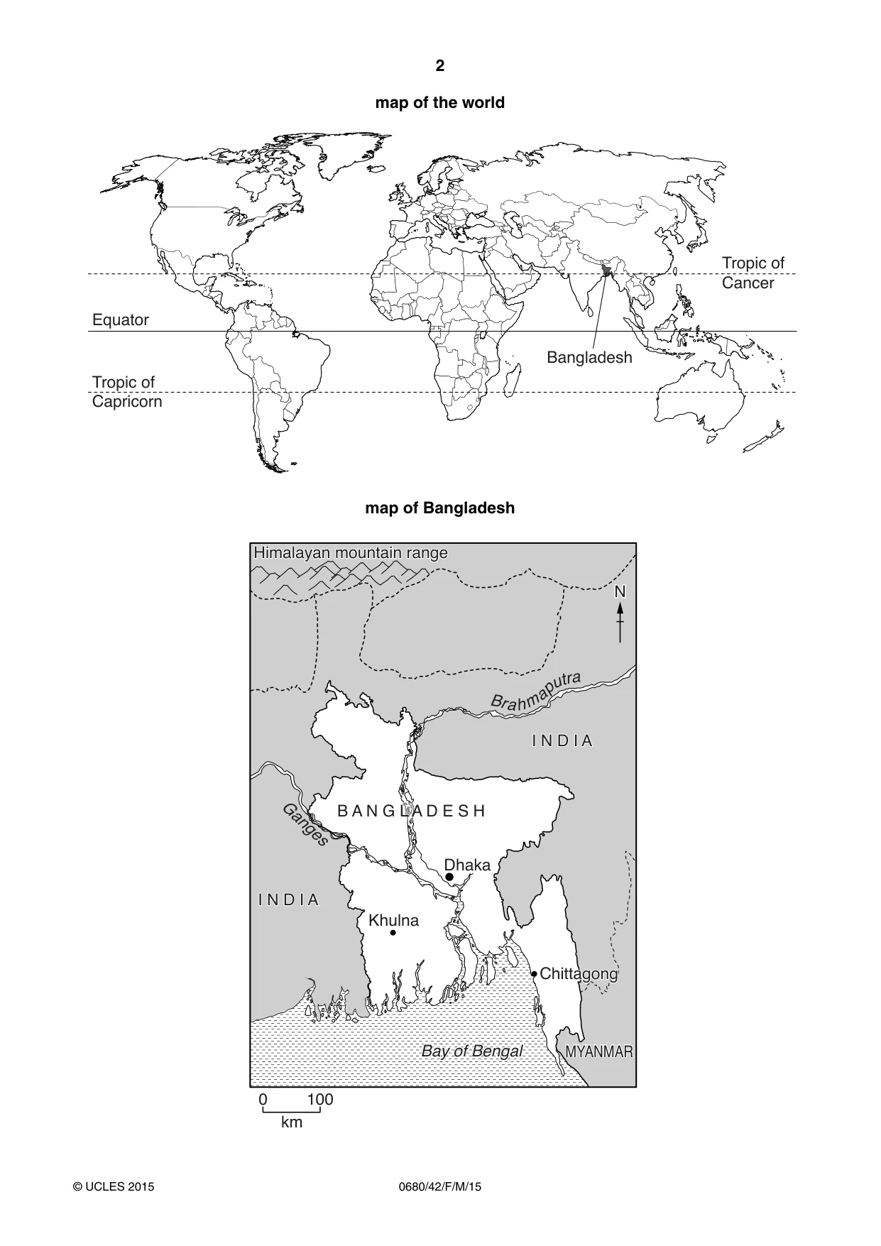 Cambridge IGCSE Environmental Management 0680 2015 Feb/March Paper 4 · Variant 2 question paper, page 2 of 16