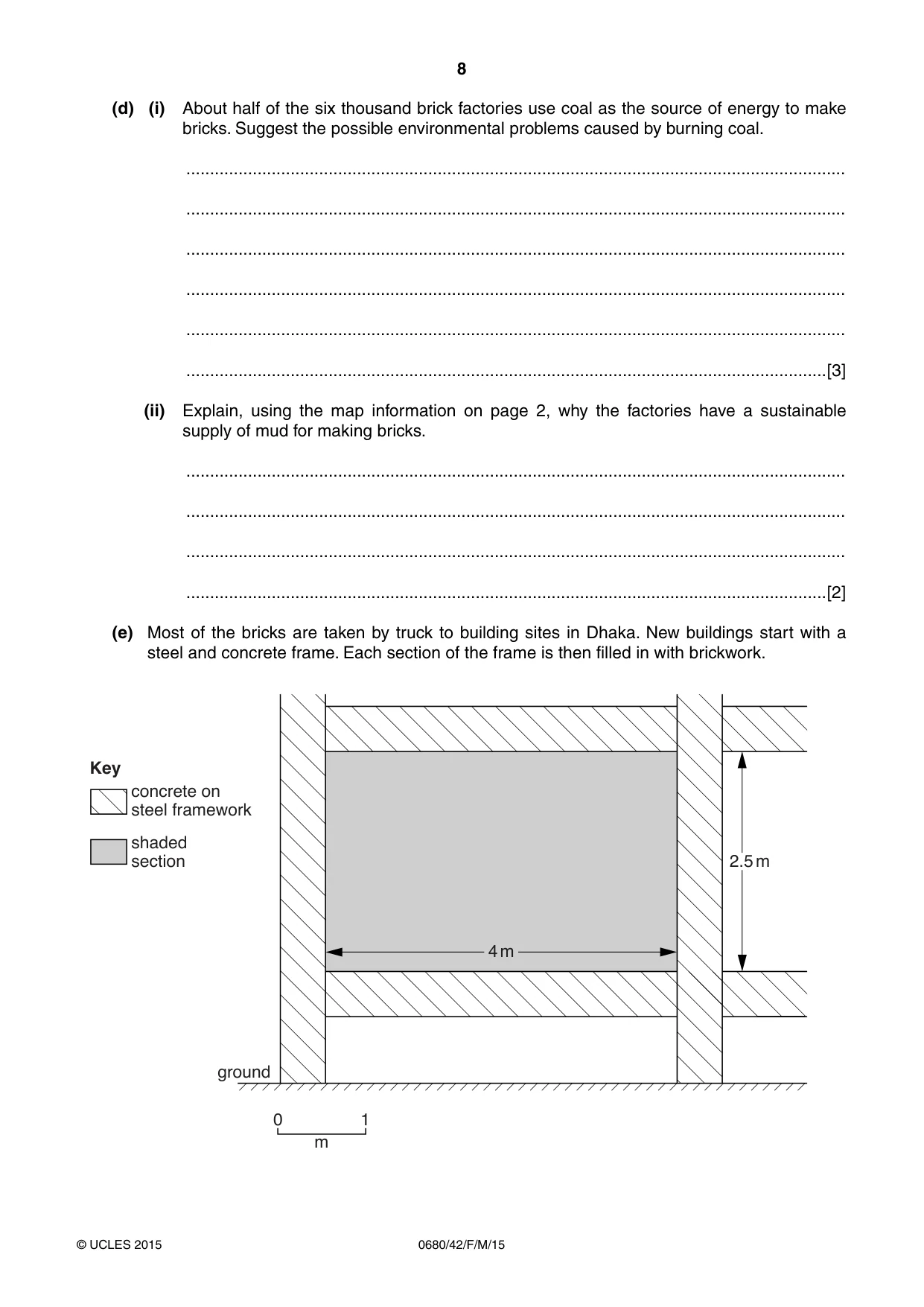 Cambridge IGCSE Environmental Management 0680 2015 Feb/March Paper 4 · Variant 2 question paper, page 8 of 16
