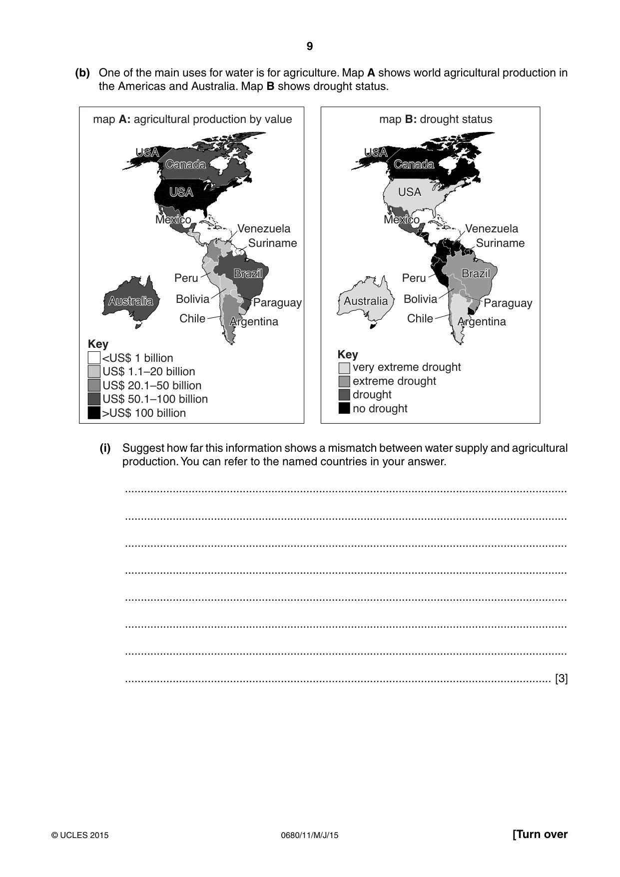 Cambridge IGCSE Environmental Management 0680 2015 May/June Paper 1 · Variant 1 question paper, page 9 of 16