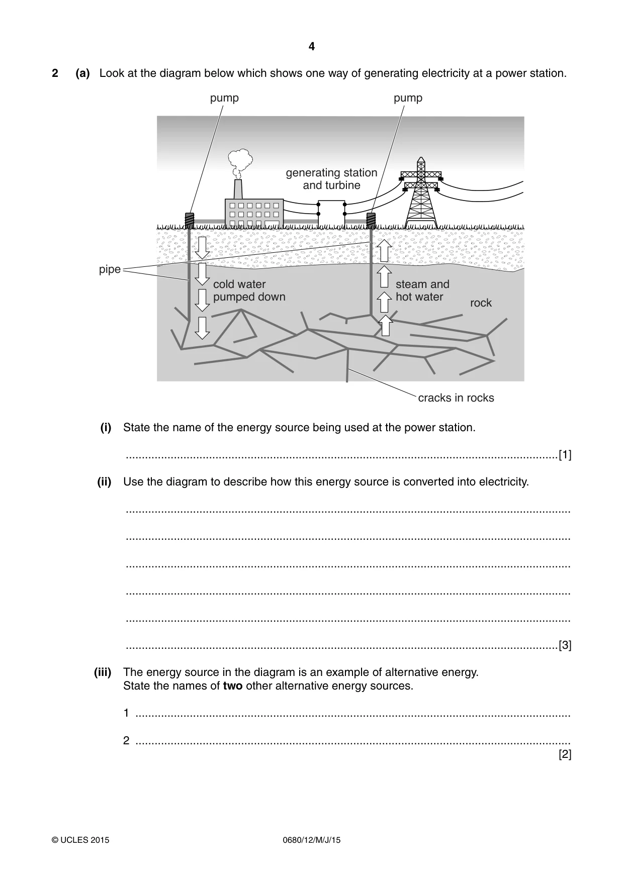Cambridge IGCSE Environmental Management 0680 2015 May/June Paper 1 · Variant 2 question paper, page 4 of 16