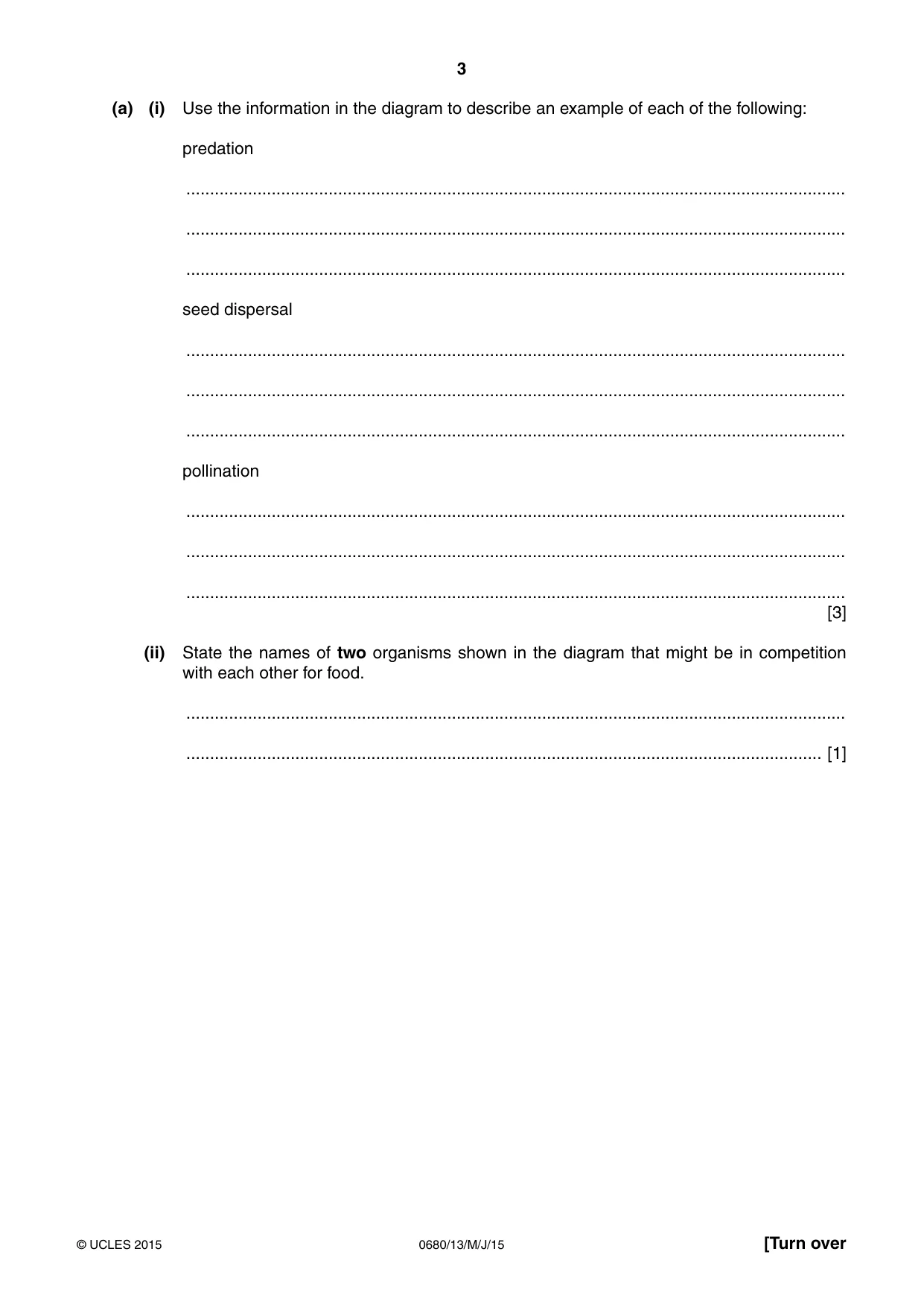 Cambridge IGCSE Environmental Management 0680 2015 May/June Paper 1 · Variant 3 question paper, page 3 of 16