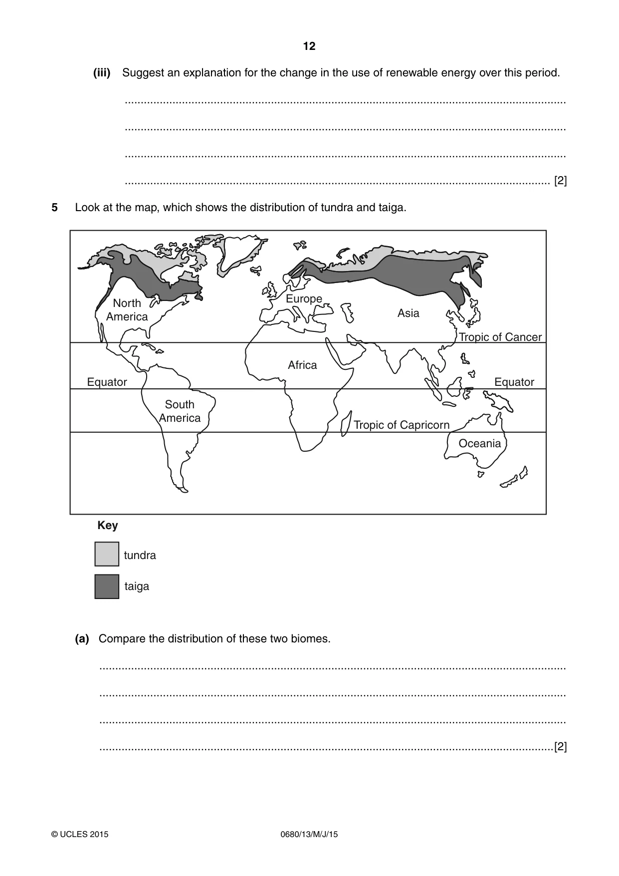 Cambridge IGCSE Environmental Management 0680 2015 May/June Paper 1 · Variant 3 question paper, page 12 of 16