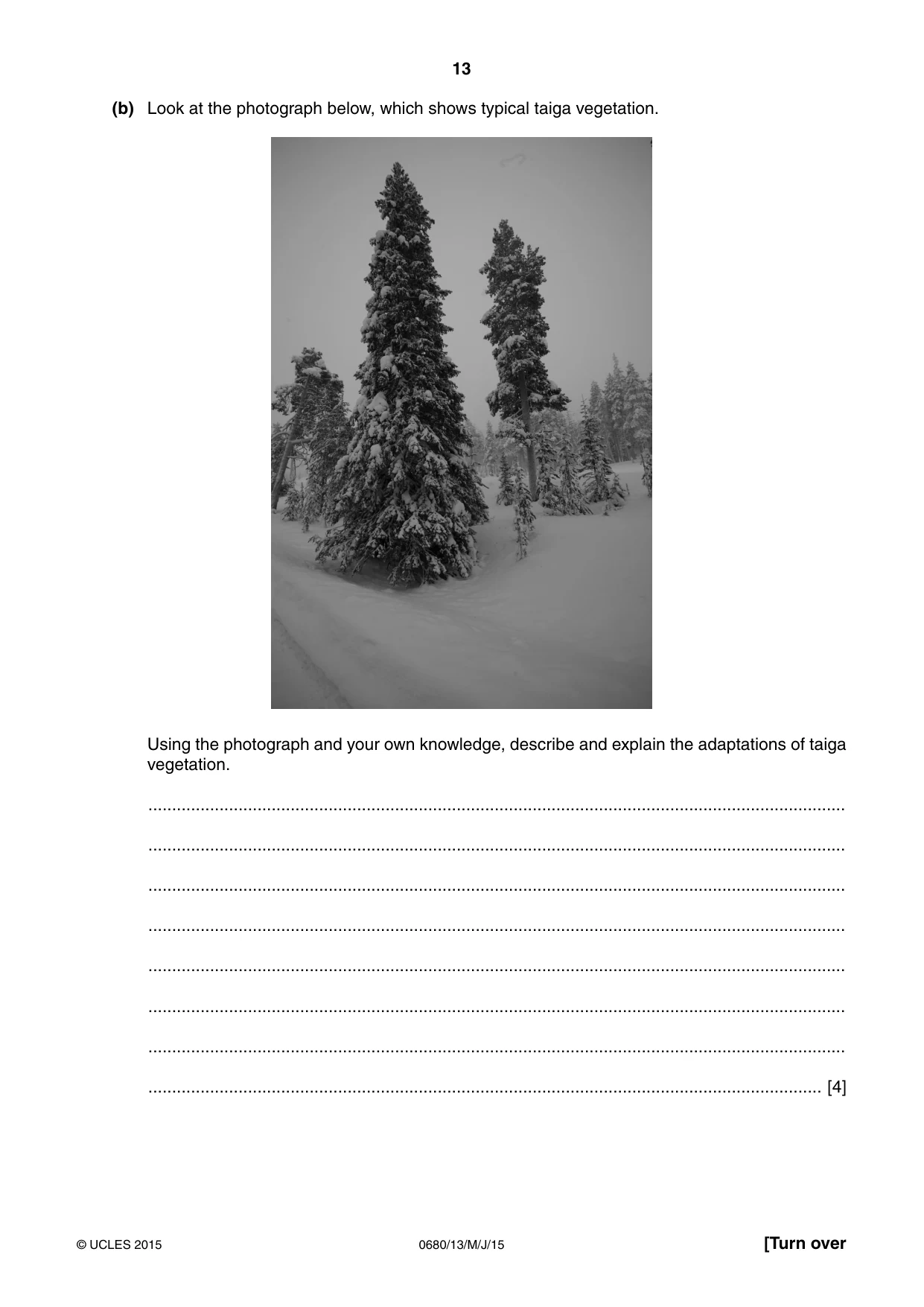 Cambridge IGCSE Environmental Management 0680 2015 May/June Paper 1 · Variant 3 question paper, page 13 of 16