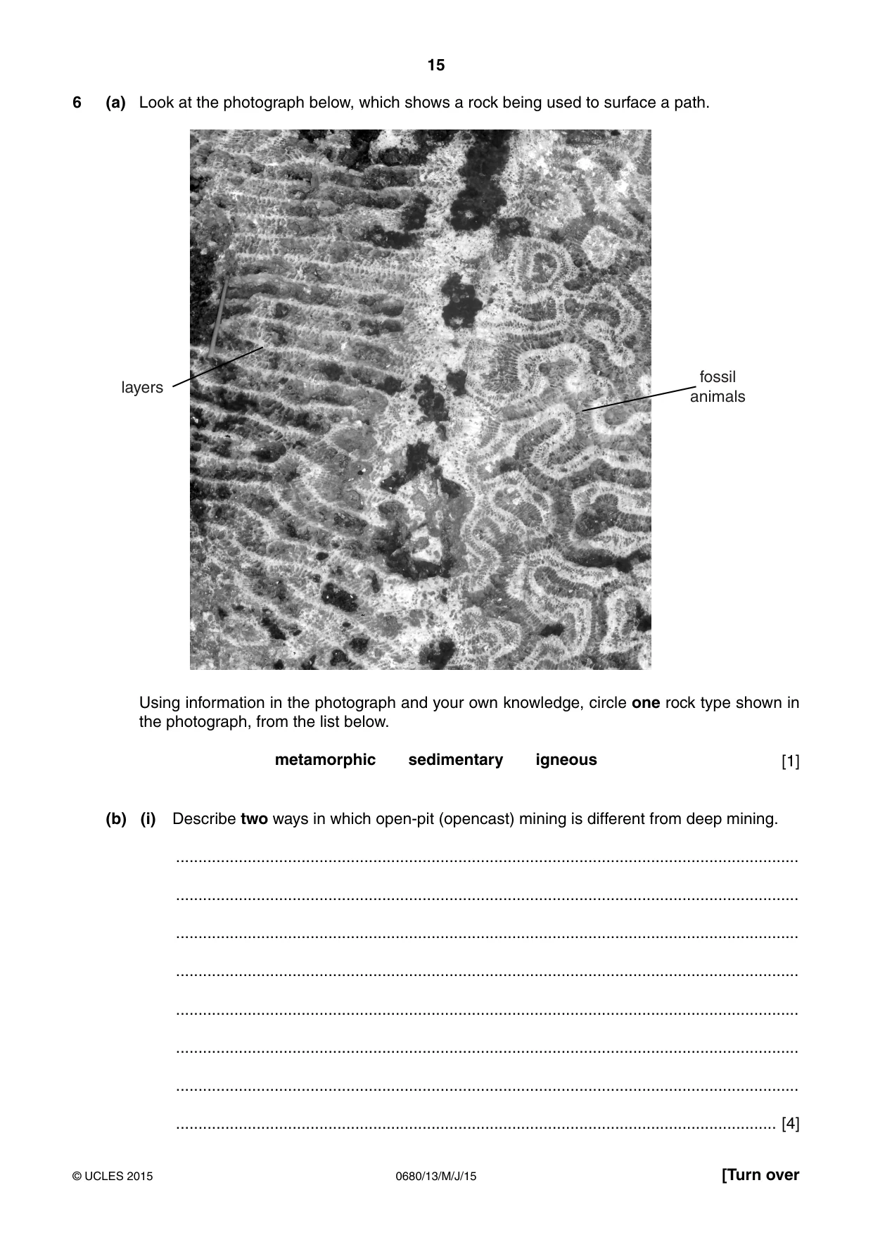 Cambridge IGCSE Environmental Management 0680 2015 May/June Paper 1 · Variant 3 question paper, page 15 of 16