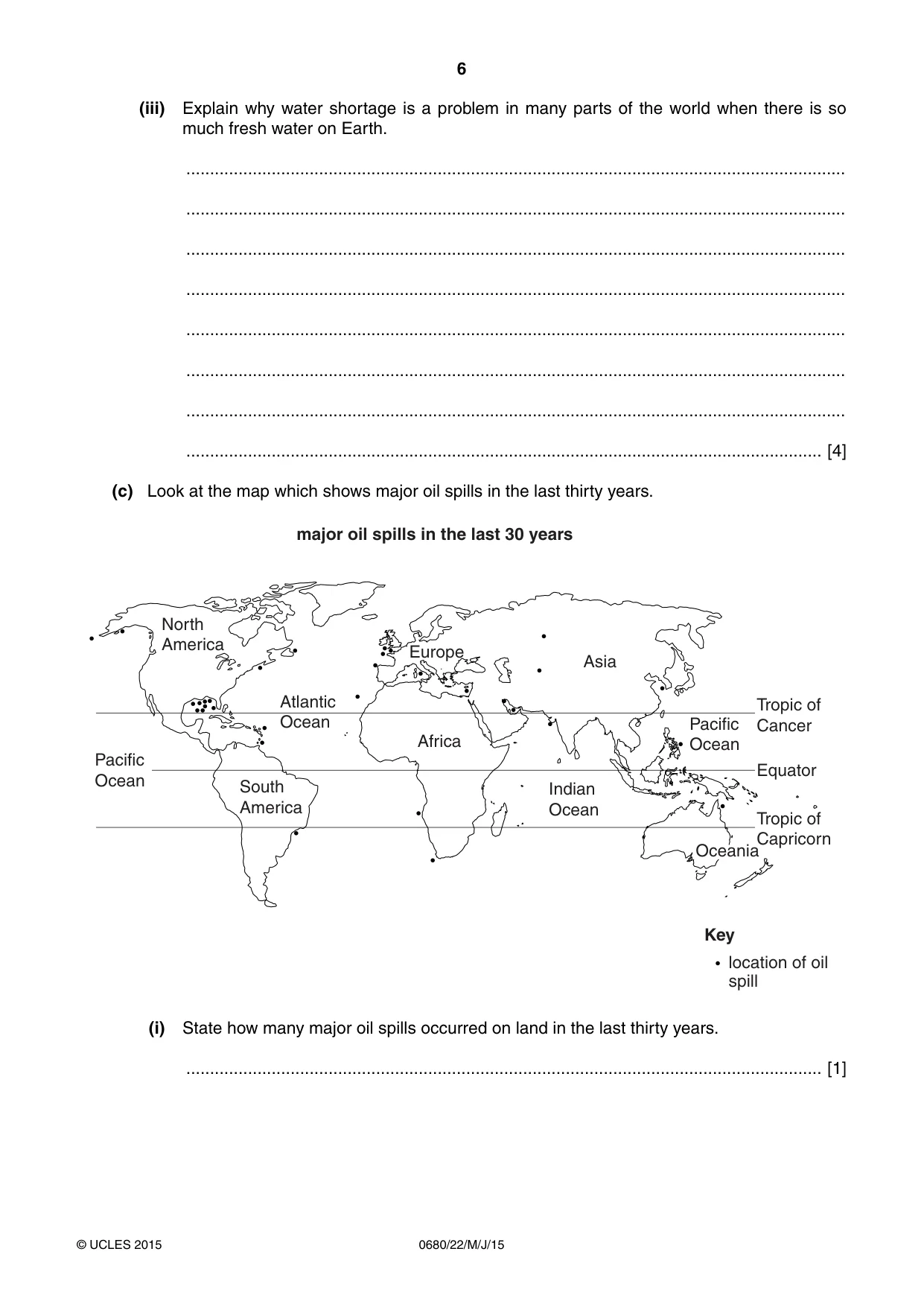 Cambridge IGCSE Environmental Management 0680 2015 May/June Paper 2 · Variant 2 question paper, page 6 of 16